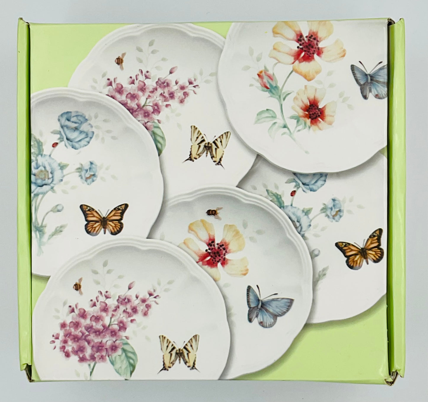 Lenox Butterfly Meadow Party Plates - Set of 6 IOB