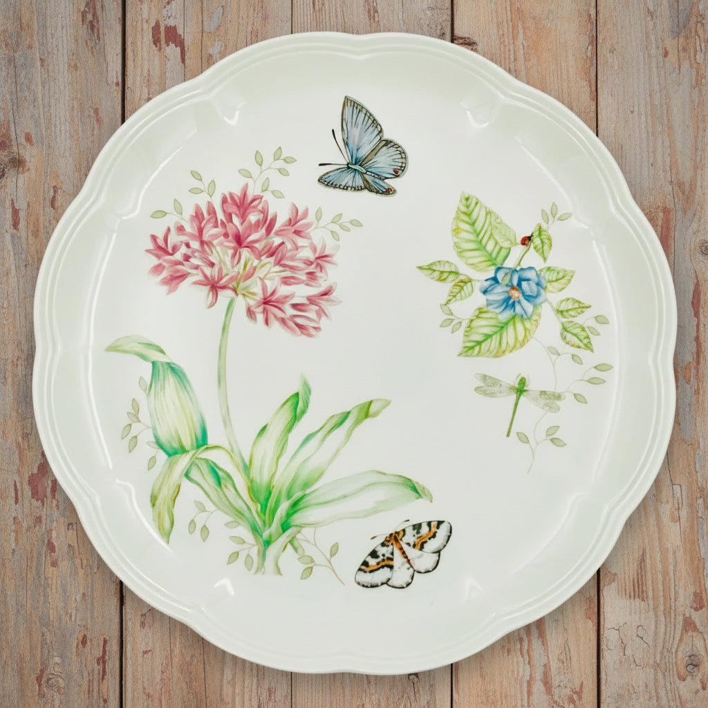 Lenox Butterfly Meadow Eastern Tailed Blue Dinner Plate
