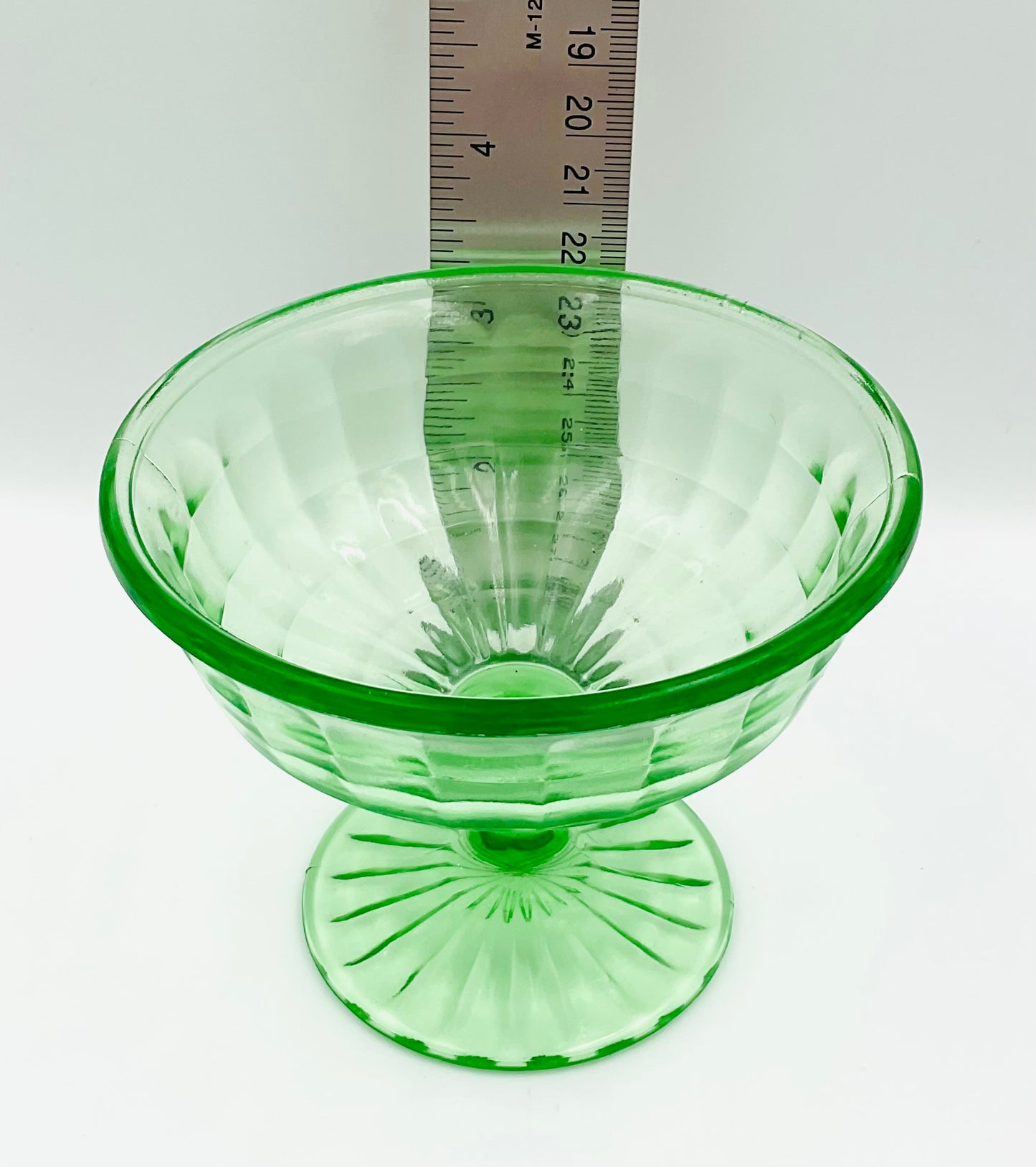 Vintage Anchor Hocking Block Optic Sherbet Cups - Set of 4