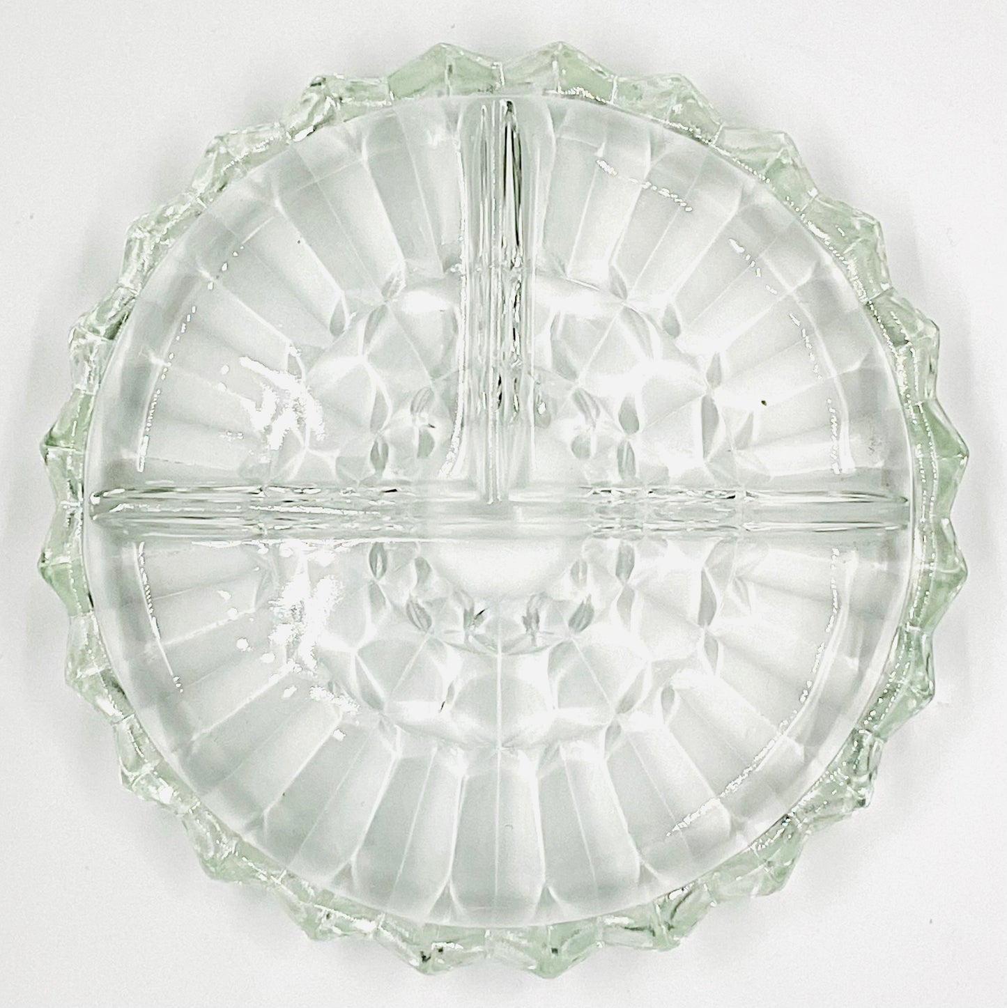 Vintage Indiana Glass Divided Relish Tray