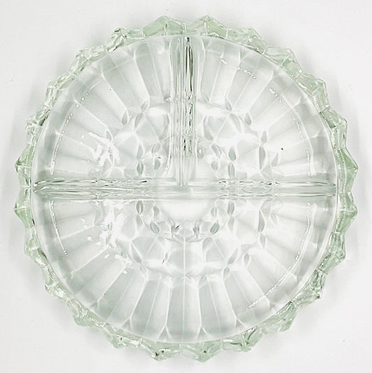 Vintage Indiana Glass Divided Relish Tray