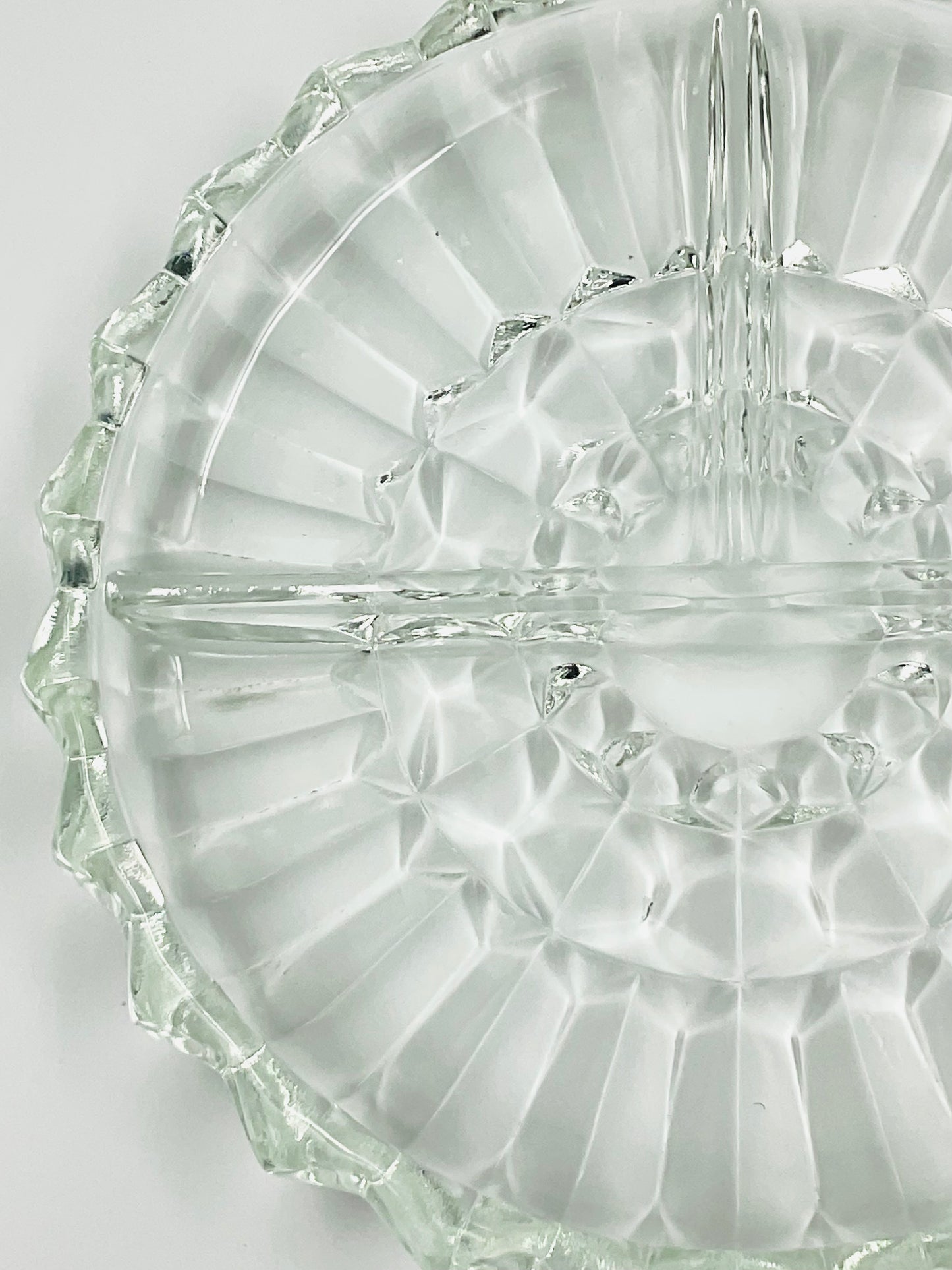 Vintage Indiana Glass Divided Relish Tray