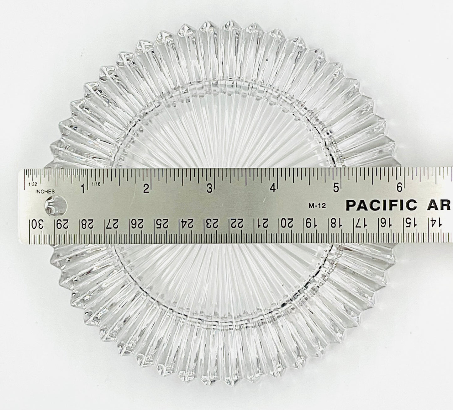 Mikasa Diamond Fire Pattern Glass Wine/Champagne Coaster