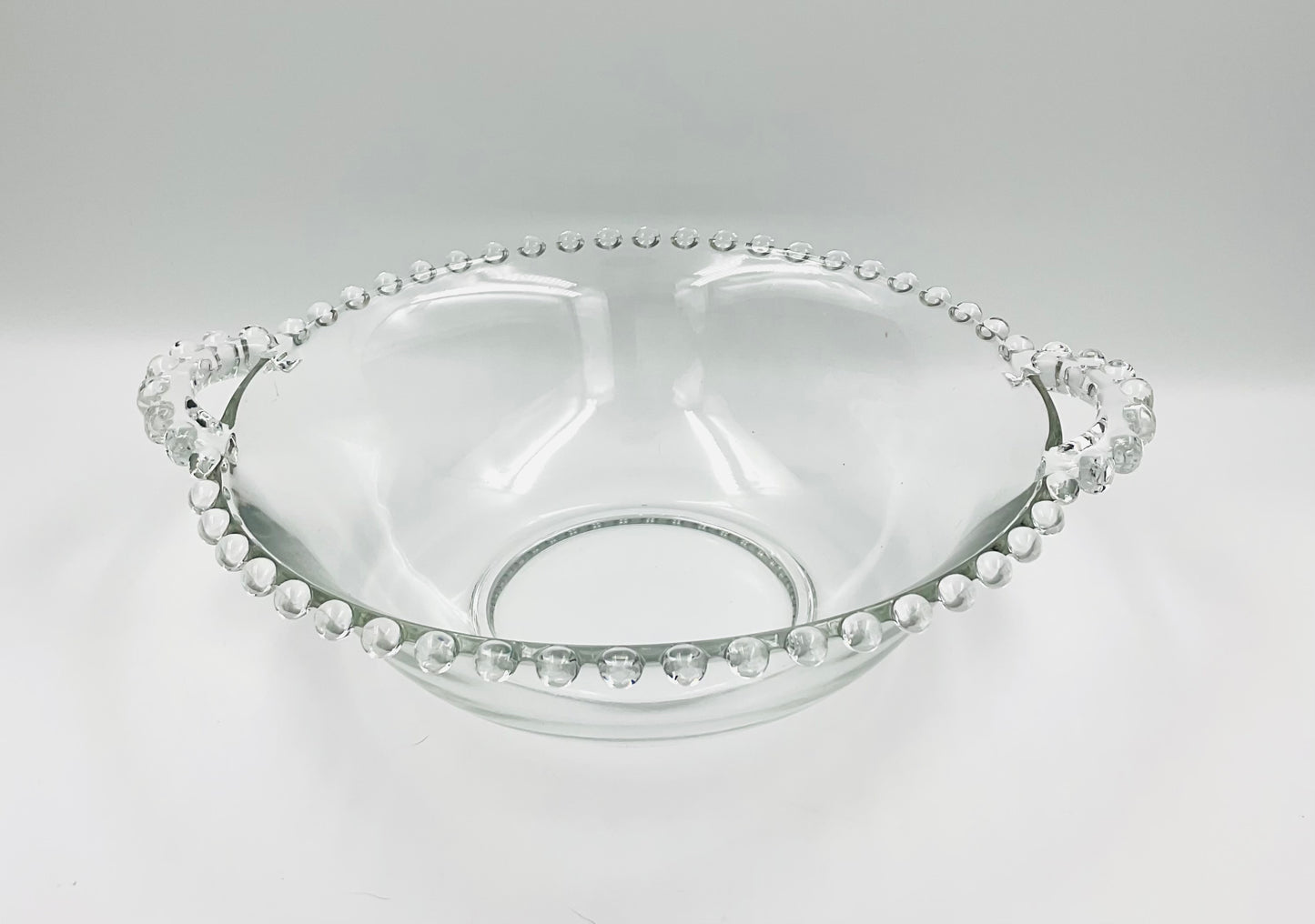 Vintage Imperial Glass Candlewick Serving Bowl - 9.5”