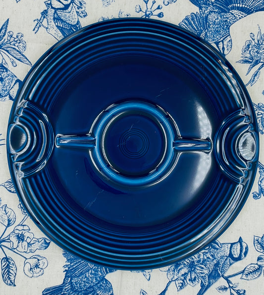 Vintage Fiesta Hostess Tray in Cobalt Blue