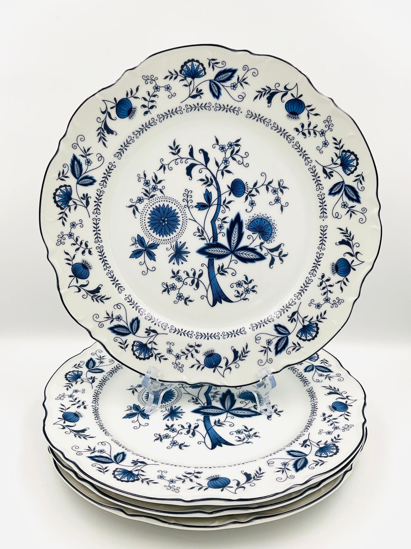 Vintage Sone China Dinner Plate in Blue Onion Pattern - Set of 4