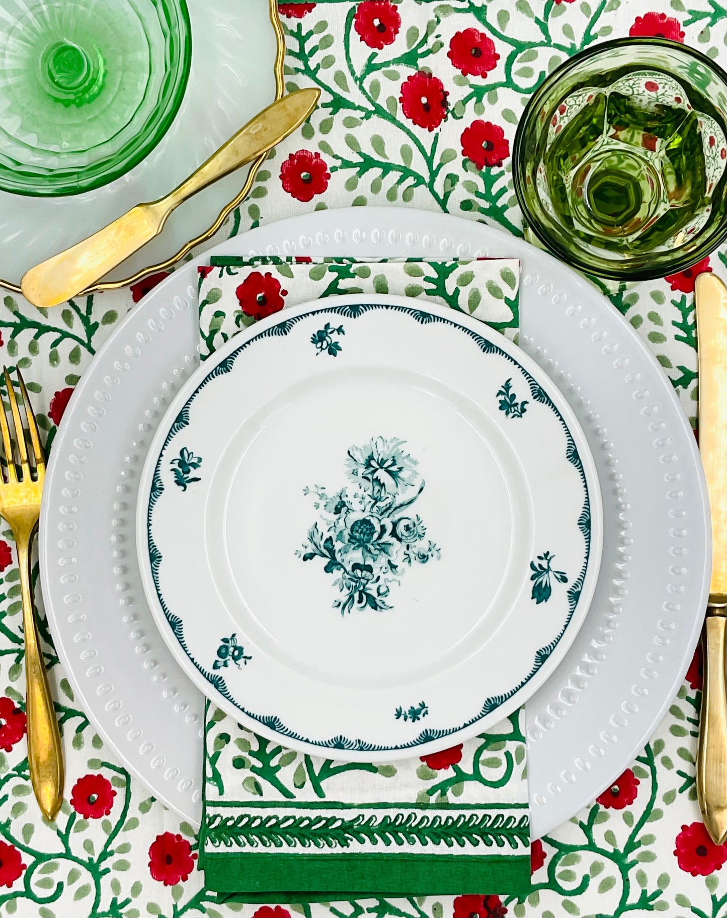 Macdonald & Gehm Green and White 7” Plate