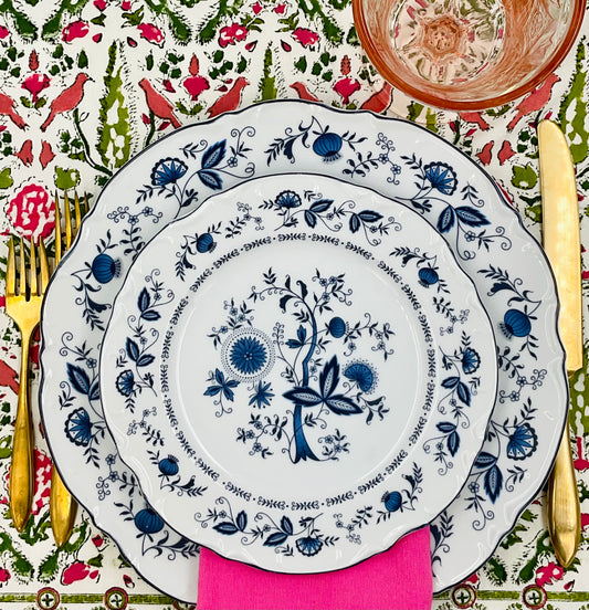 Vintage Sone China Dinner Plate in Blue Onion Pattern - Set of 4