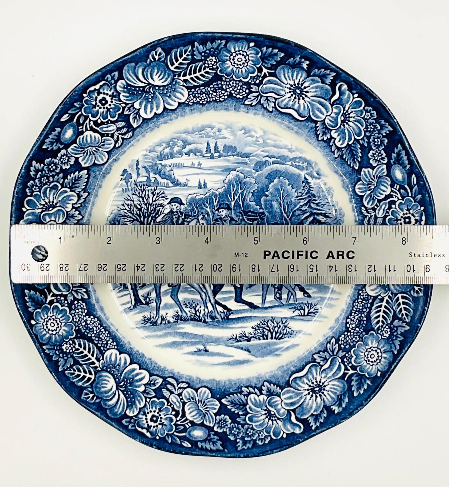 Vintage Liberty Blue Staffordshire Ironstone Salad Plate - Set of 2