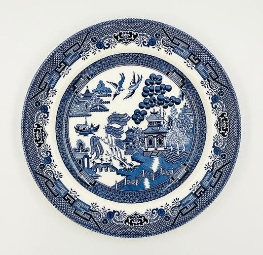 Vintage Queen’s by Churchill Blue Willow Plate