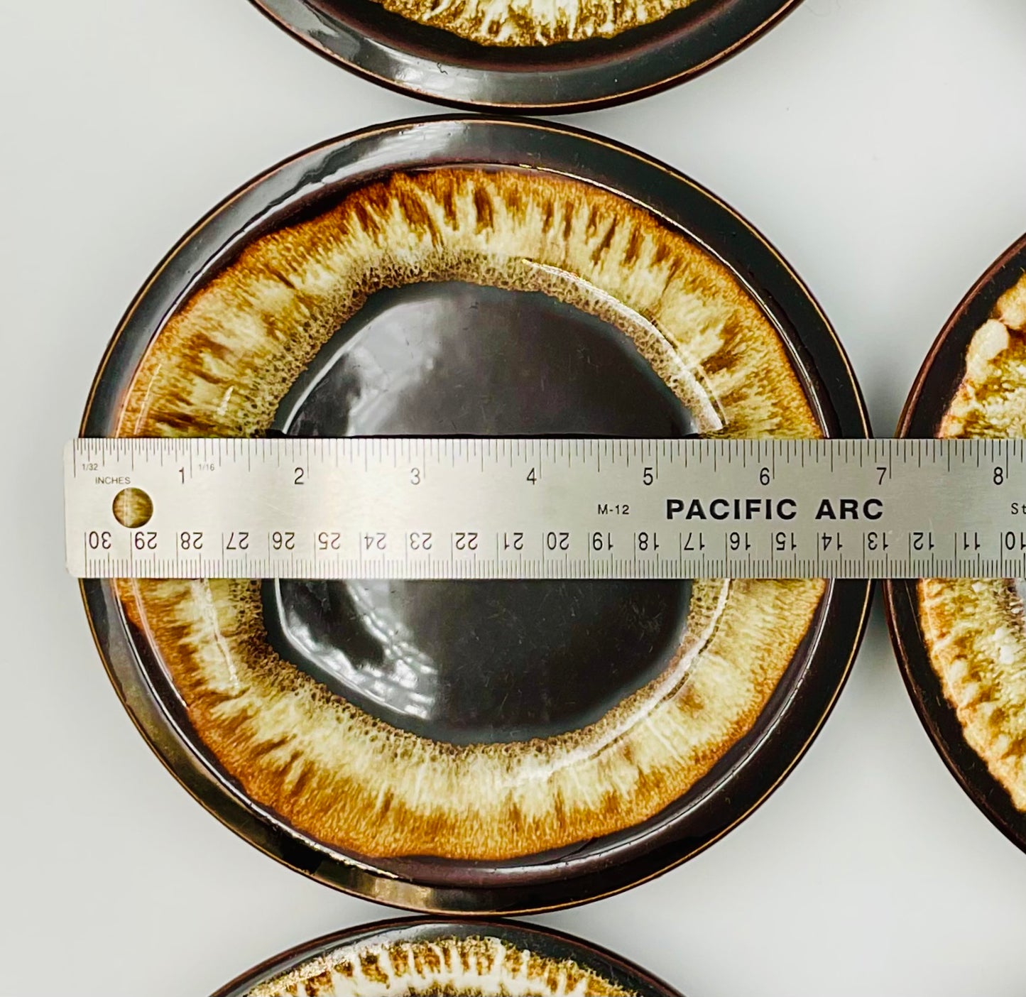 Pfaltzgraff Gourmet Brown Drip Glaze 7” Plate - Set of 6