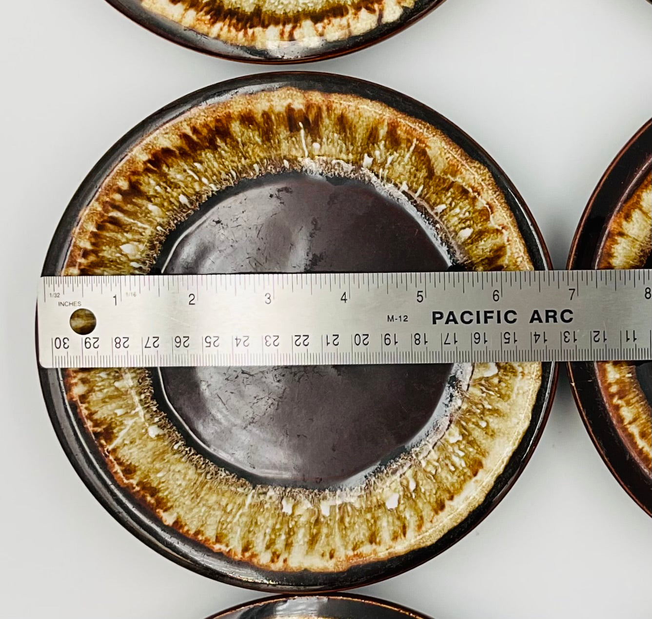 Pfaltzgraff Gourmet Brown Drip Glaze 7” Plate - Set of 6