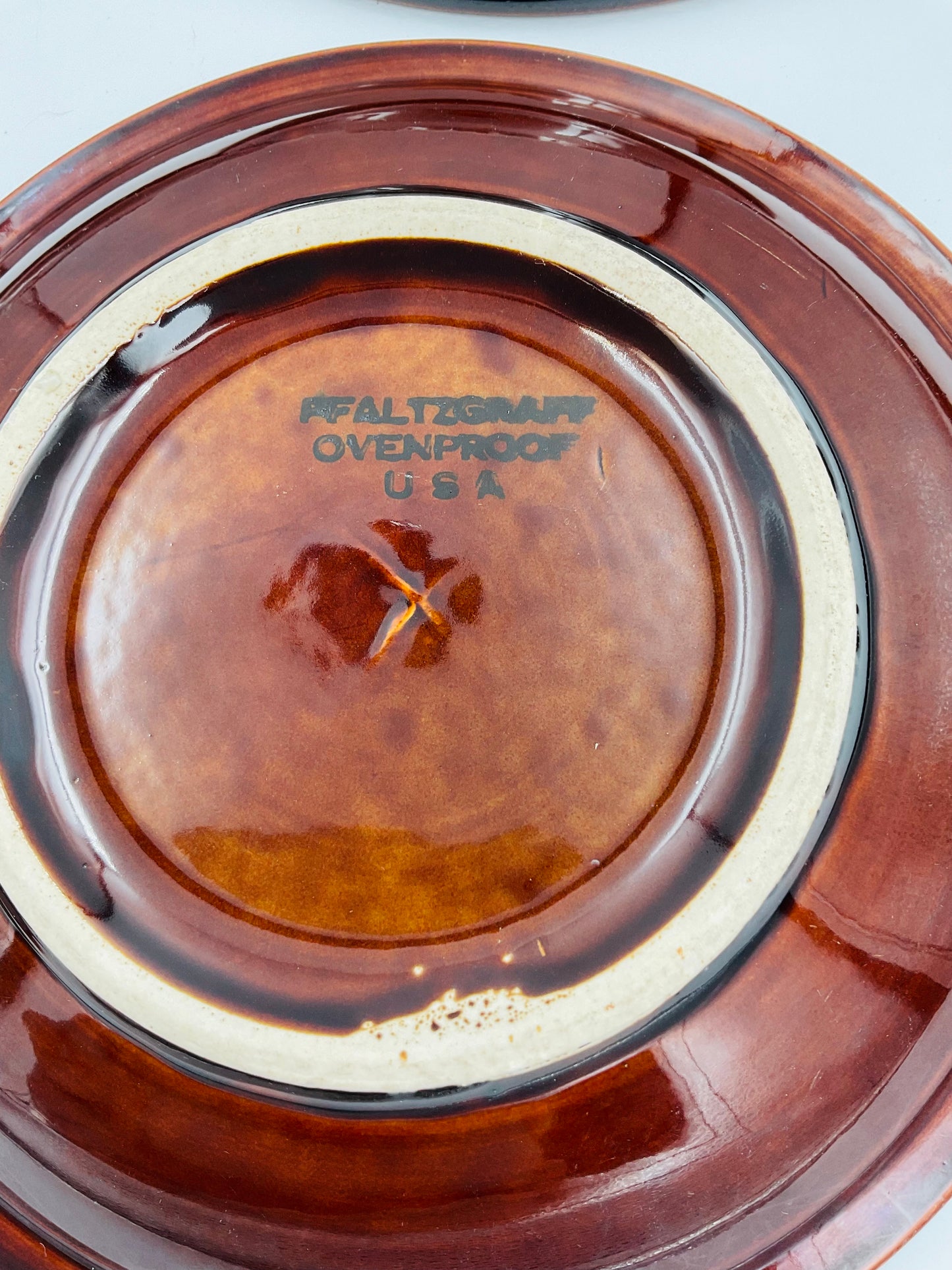 Pfaltzgraff Gourmet Brown Drip Glaze 7” Plate - Set of 6