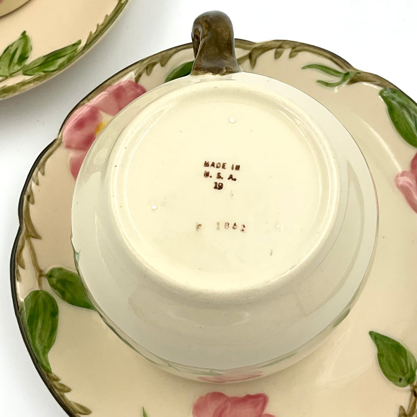 Vintage Franciscan Desert Rose Cup and Saucer Set - Set of 4