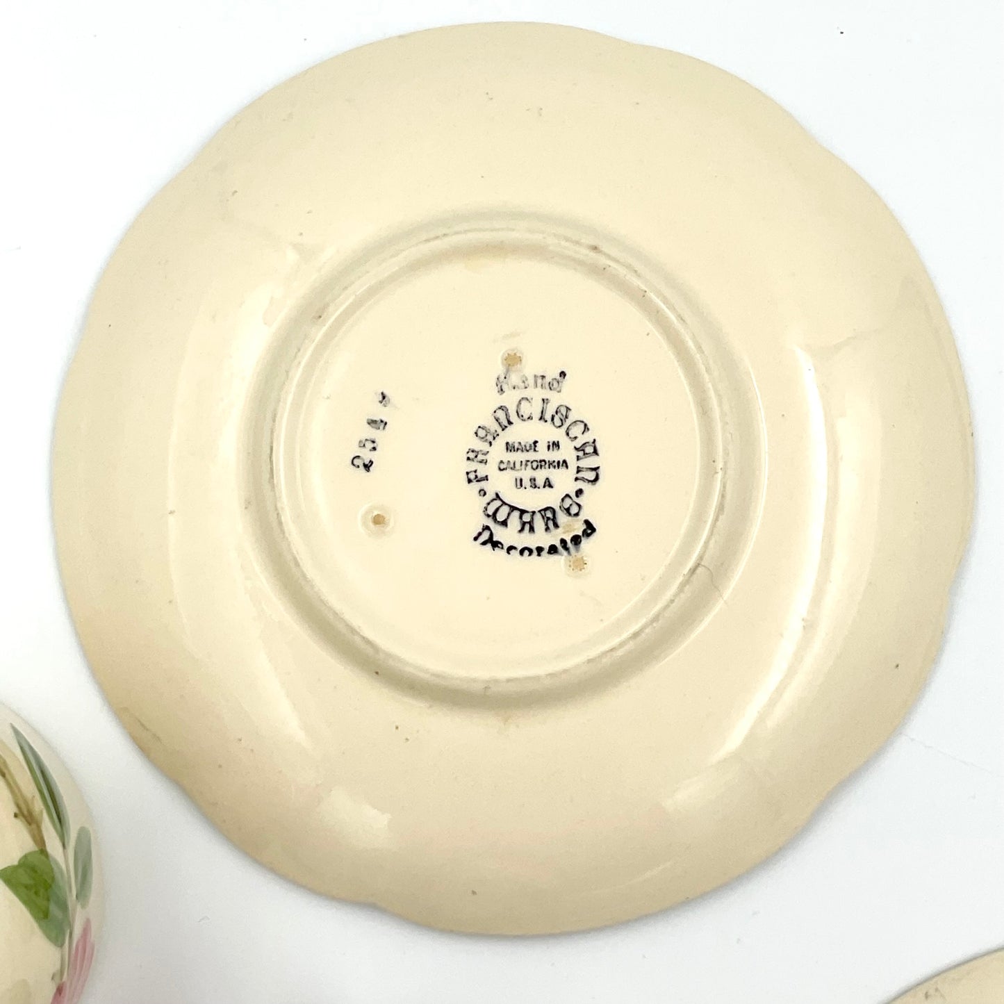 Vintage Franciscan Desert Rose Cup and Saucer Set - Set of 4