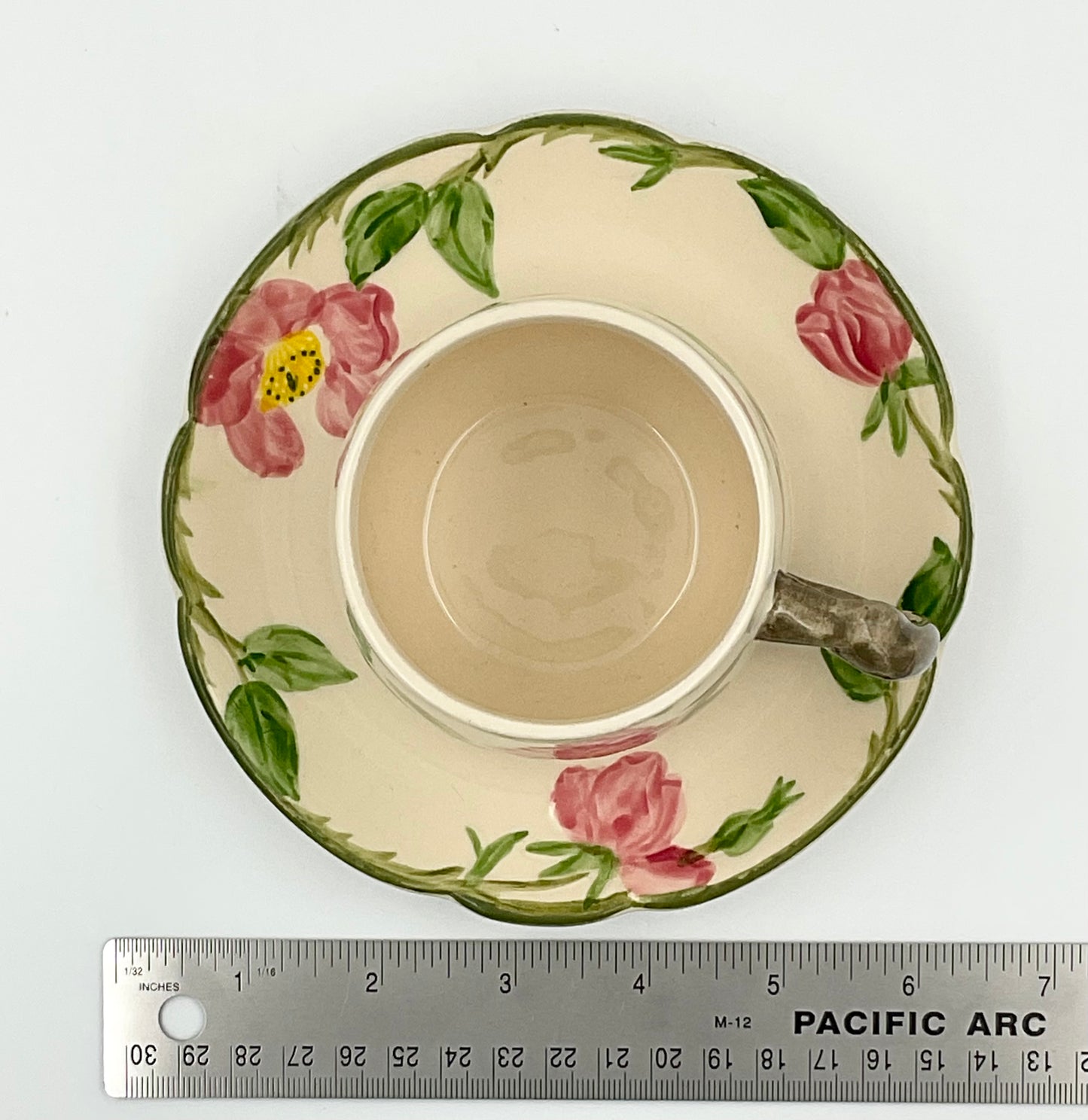 Vintage Franciscan Desert Rose Cup and Saucer Set - Set of 4