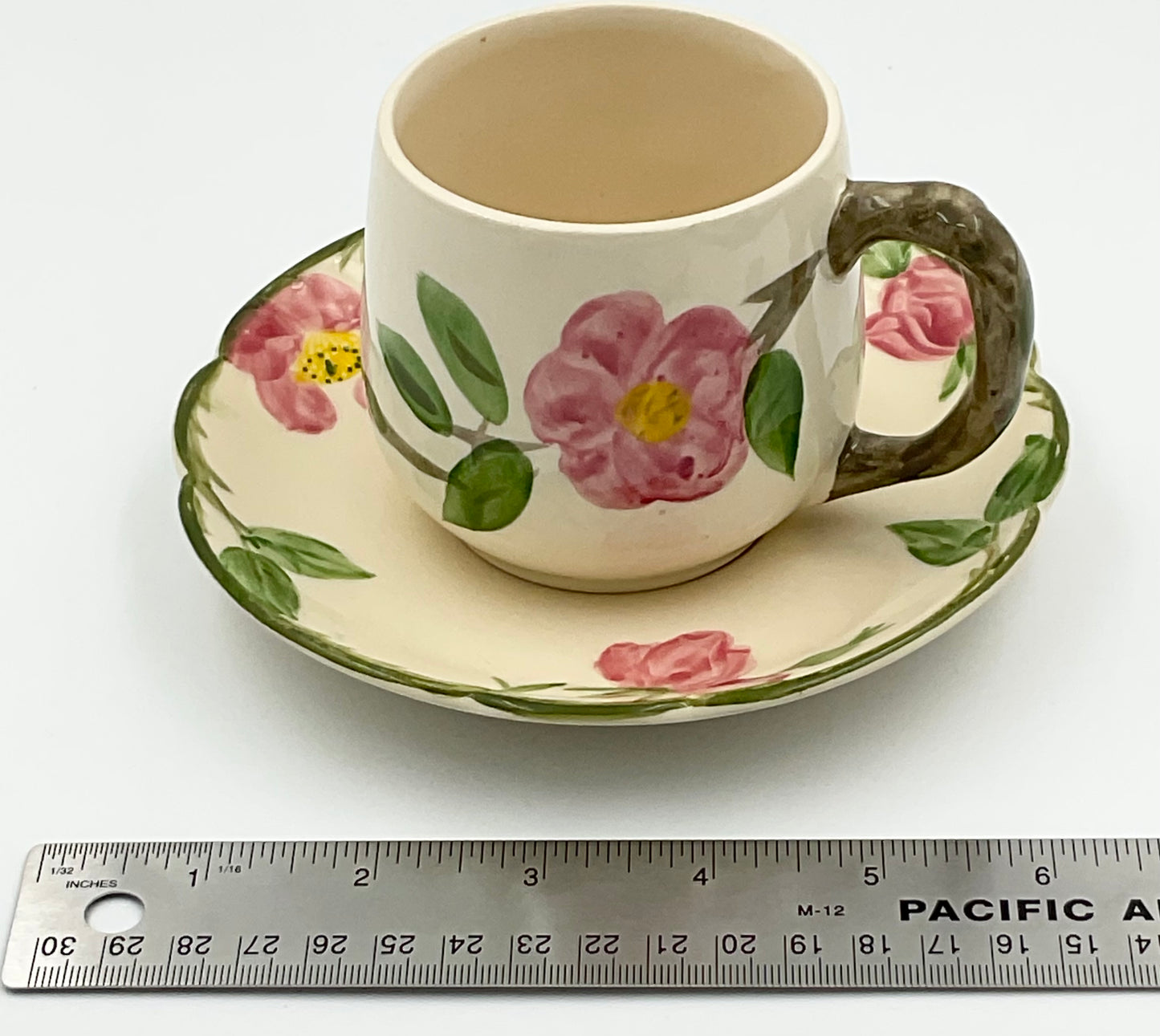 Vintage Franciscan Desert Rose Cup and Saucer Set - Set of 4