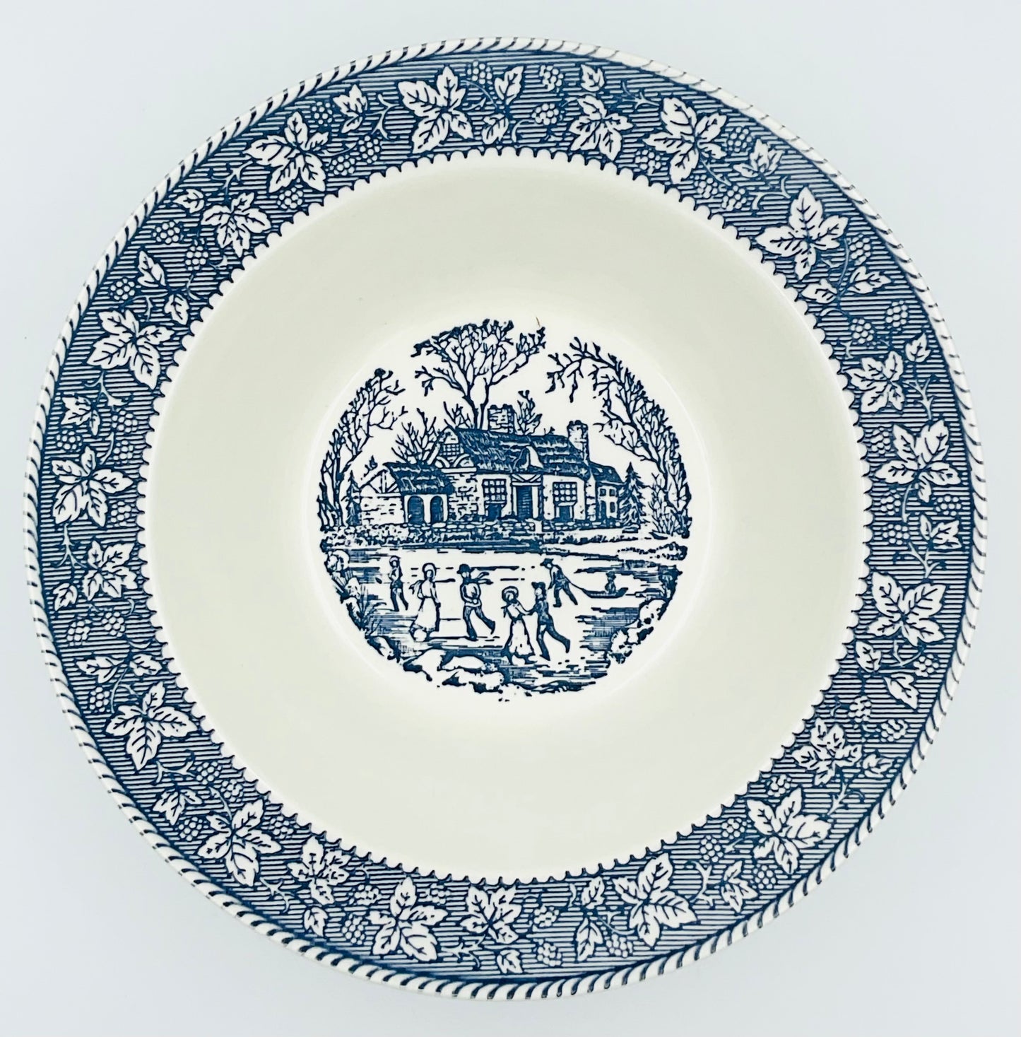 Vintage Homer Laughlin Shakespeare Country Blue Bowl