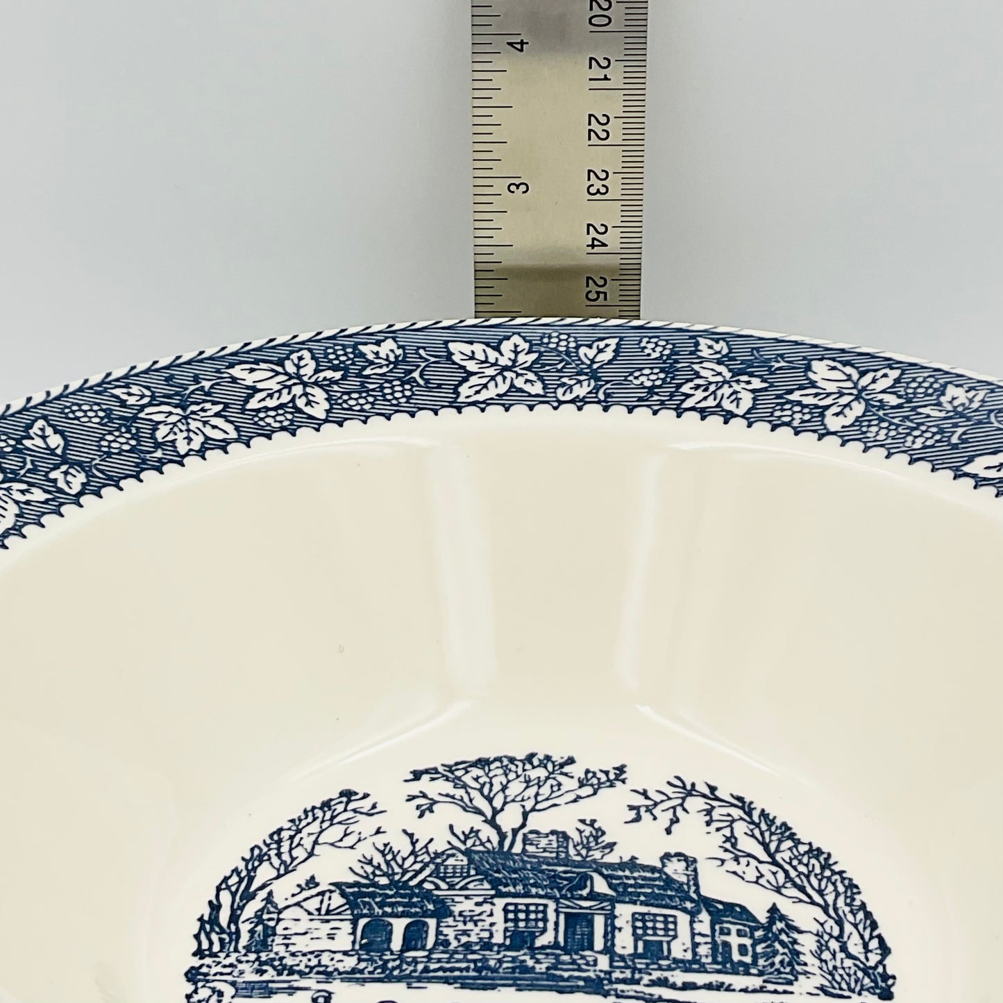 Vintage Homer Laughlin Shakespeare Country Blue Bowl
