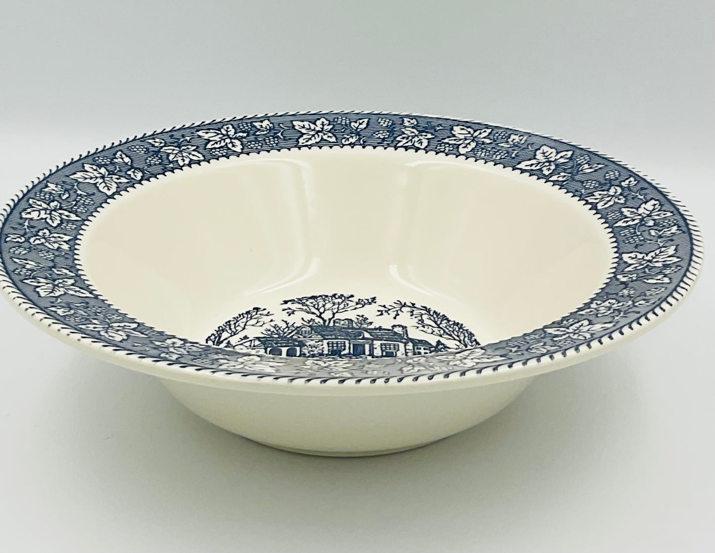 Vintage Homer Laughlin Shakespeare Country Blue Bowl