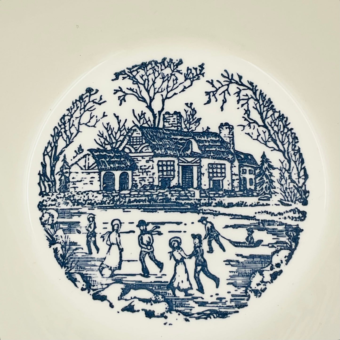 Vintage Homer Laughlin Shakespeare Country Blue Bowl