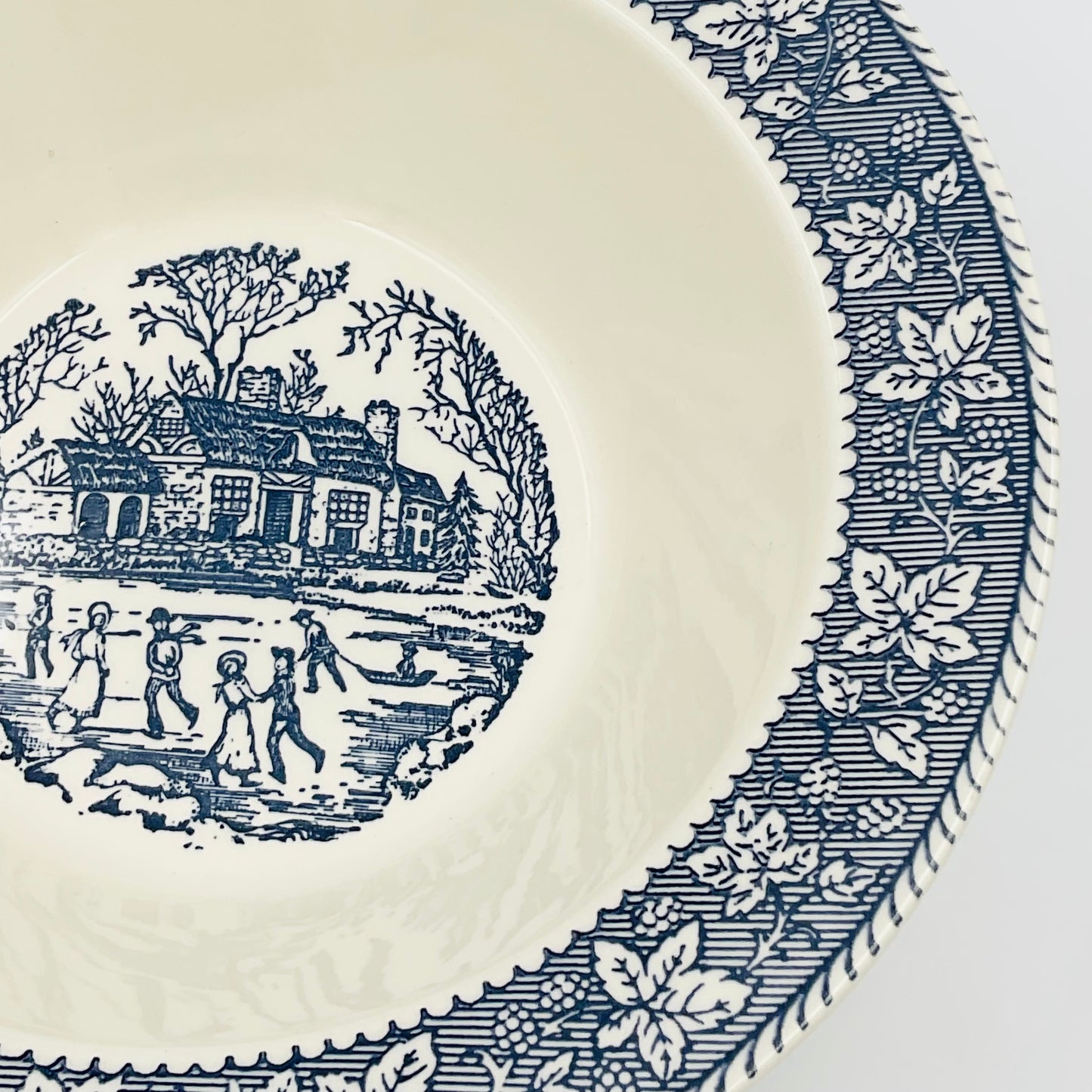 Vintage Homer Laughlin Shakespeare Country Blue Bowl