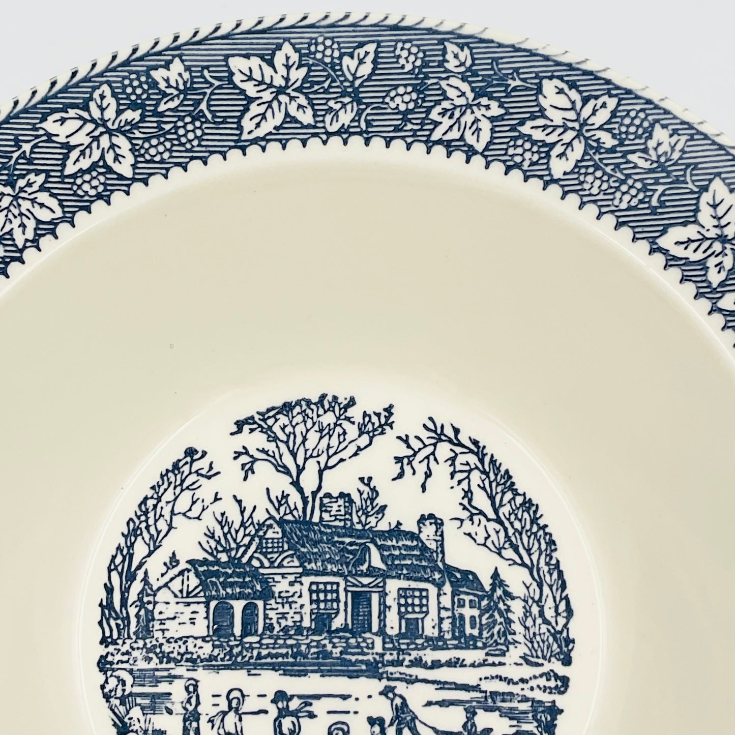 Vintage Homer Laughlin Shakespeare Country Blue Bowl