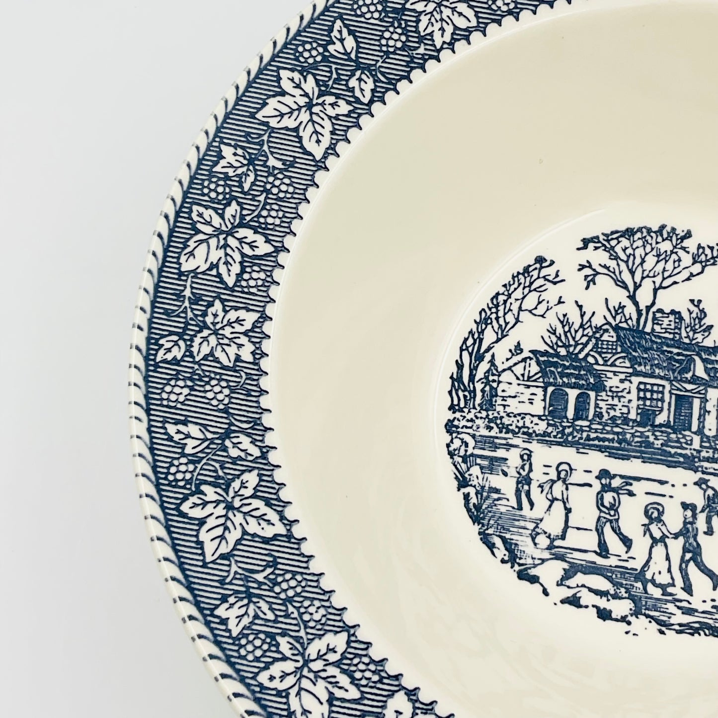 Vintage Homer Laughlin Shakespeare Country Blue Bowl