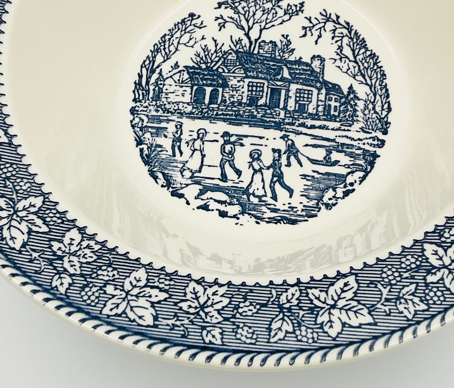Vintage Homer Laughlin Shakespeare Country Blue Bowl