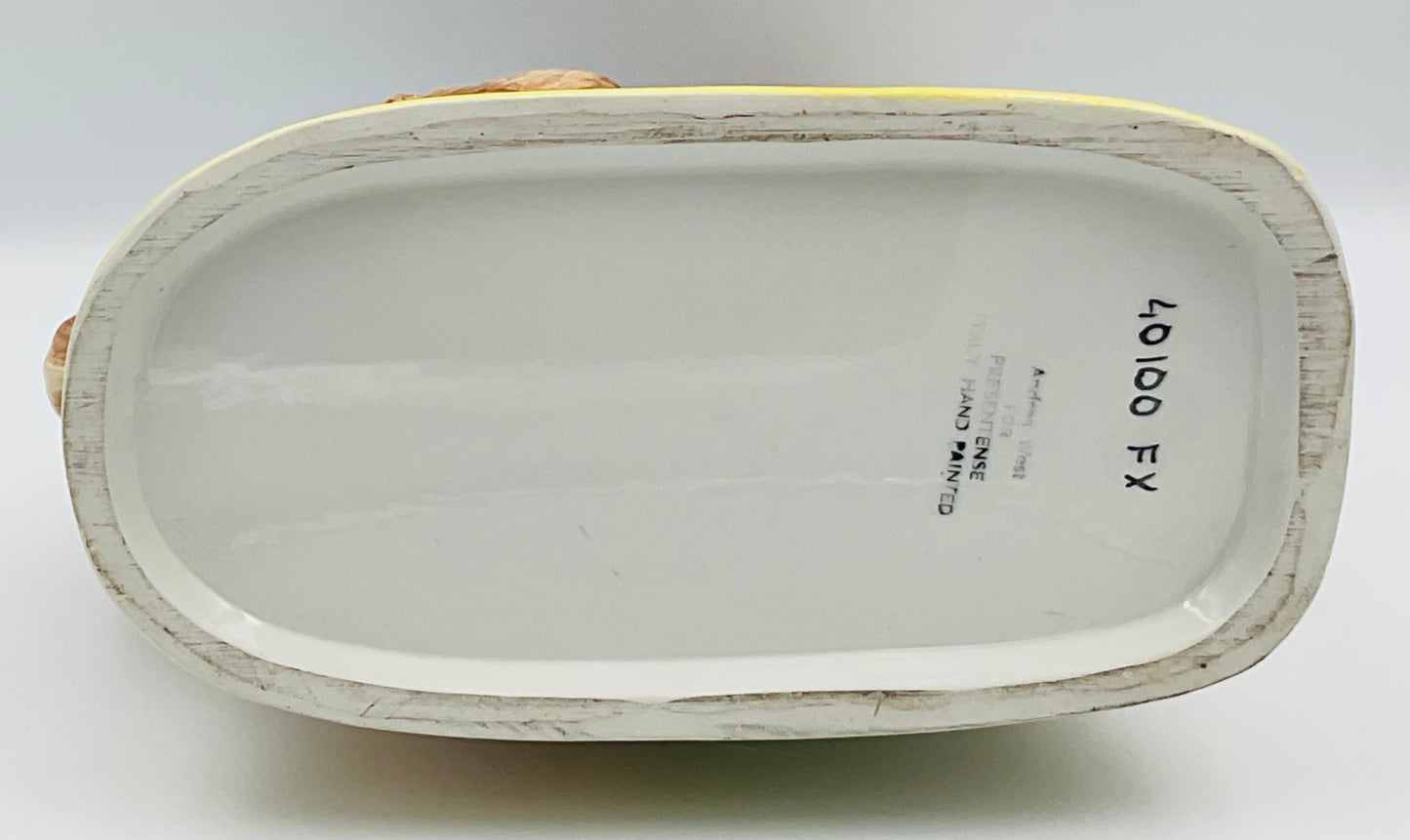 Andrea West Hand Painted Italian Fox Pitcher