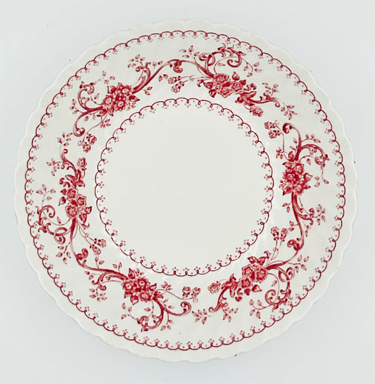 Vintage Wood & Sons of England Regency Red Transferware Bowl