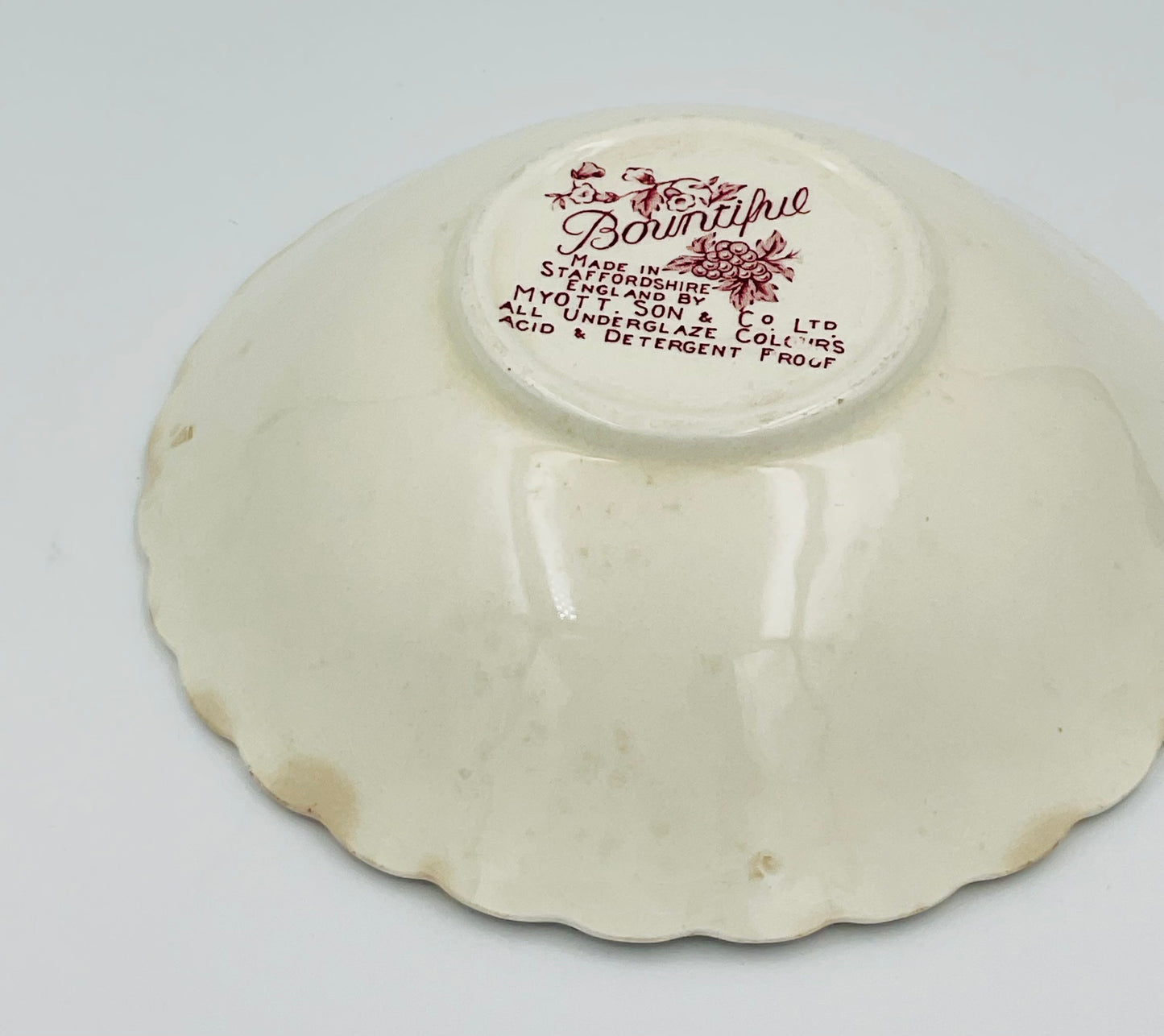 Vintage Myott Son & Co Bountiful Bowl