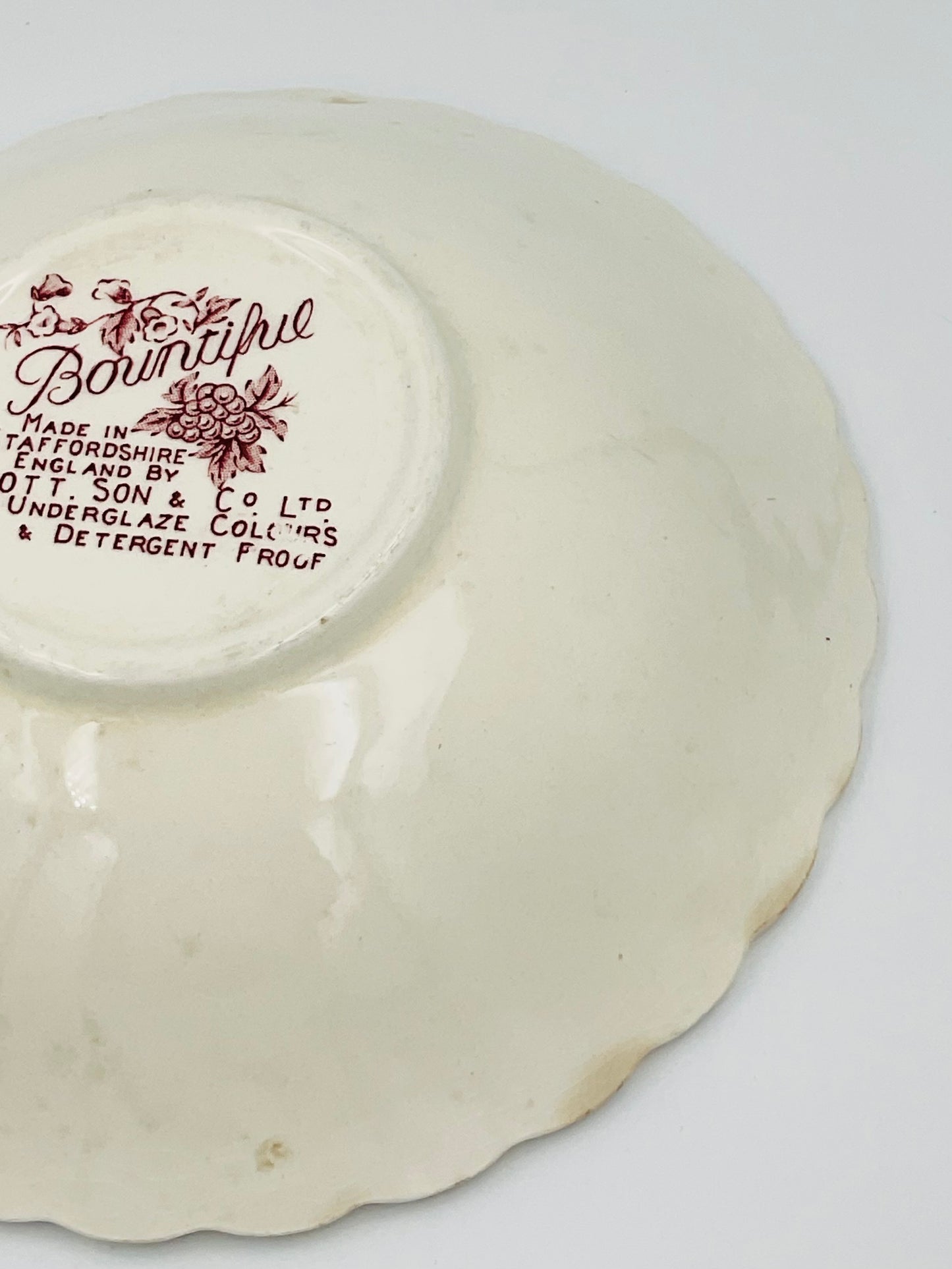 Vintage Myott Son & Co Bountiful Bowl