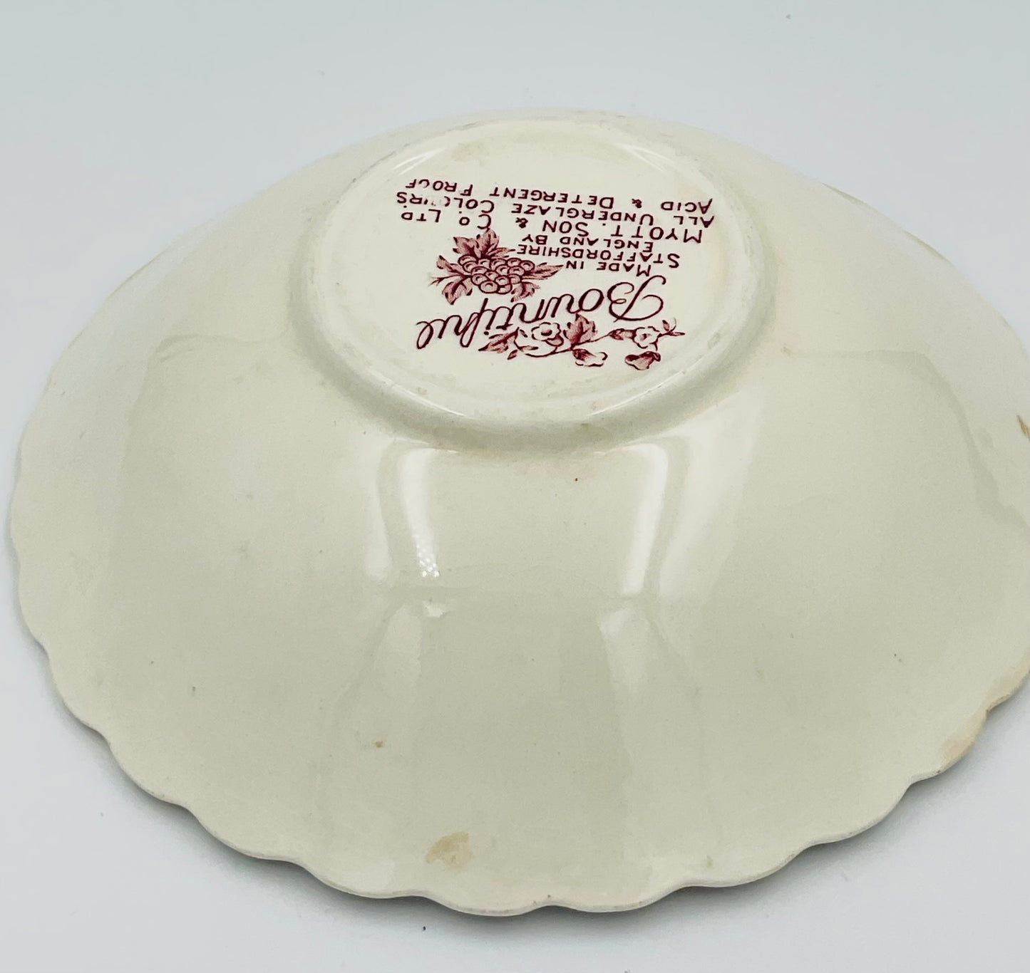 Vintage Myott Son & Co Bountiful Bowl
