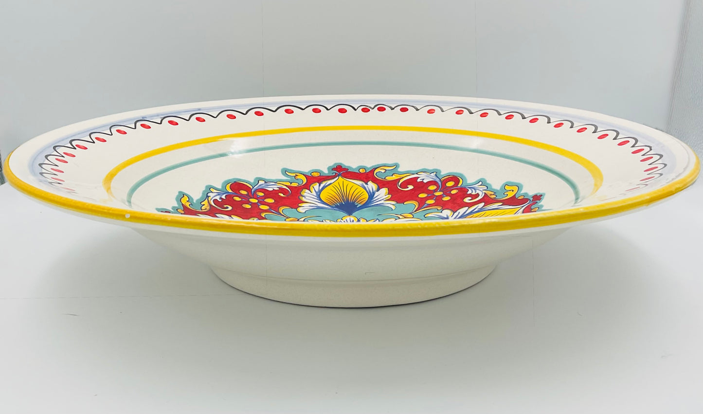 Vintage Ceramica Nova Deruta Italian Serving Bowl