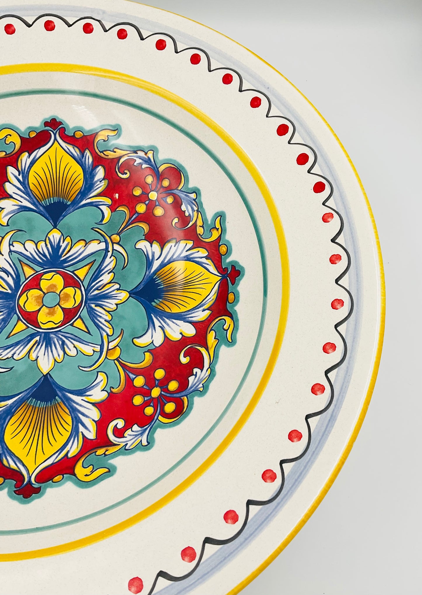 Vintage Ceramica Nova Deruta Italian Serving Bowl