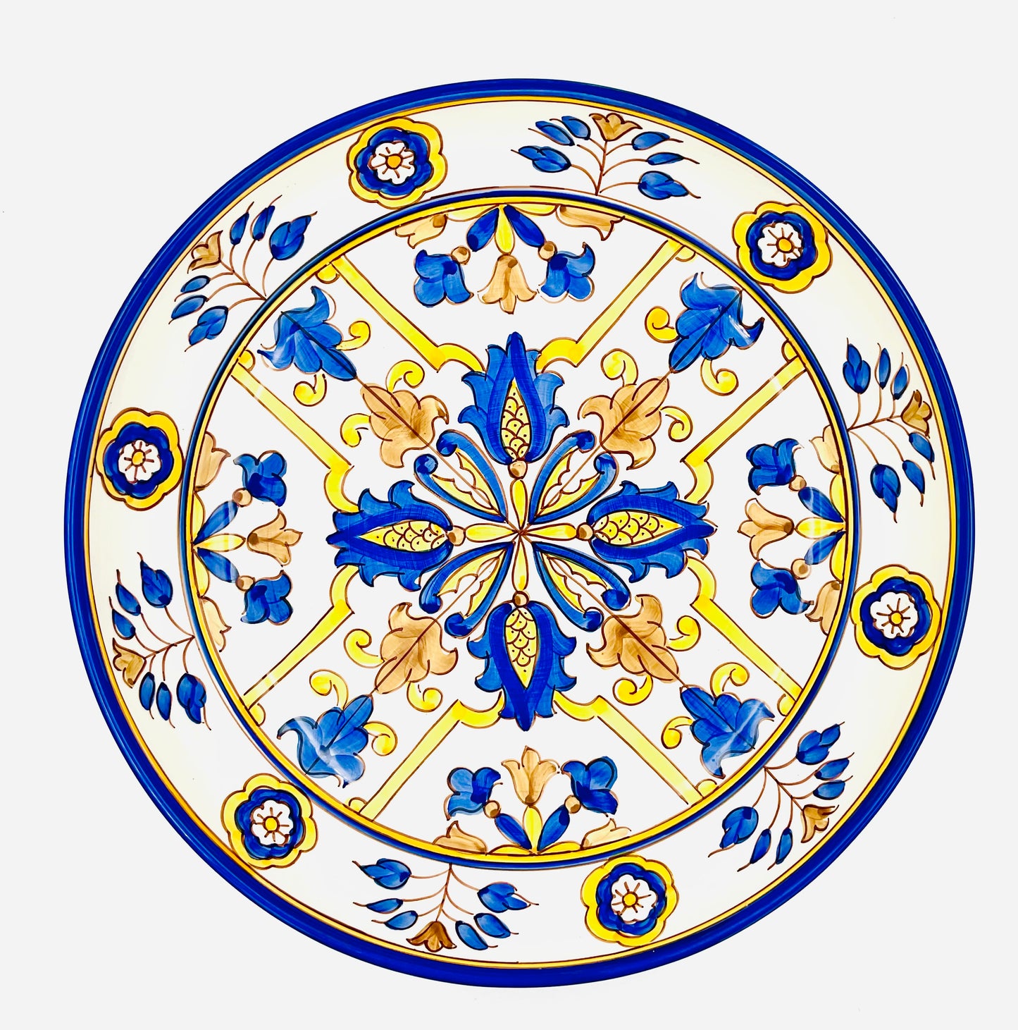 William Sonoma Nazari Hand-Painted Italian Ceramic Serving Bowl