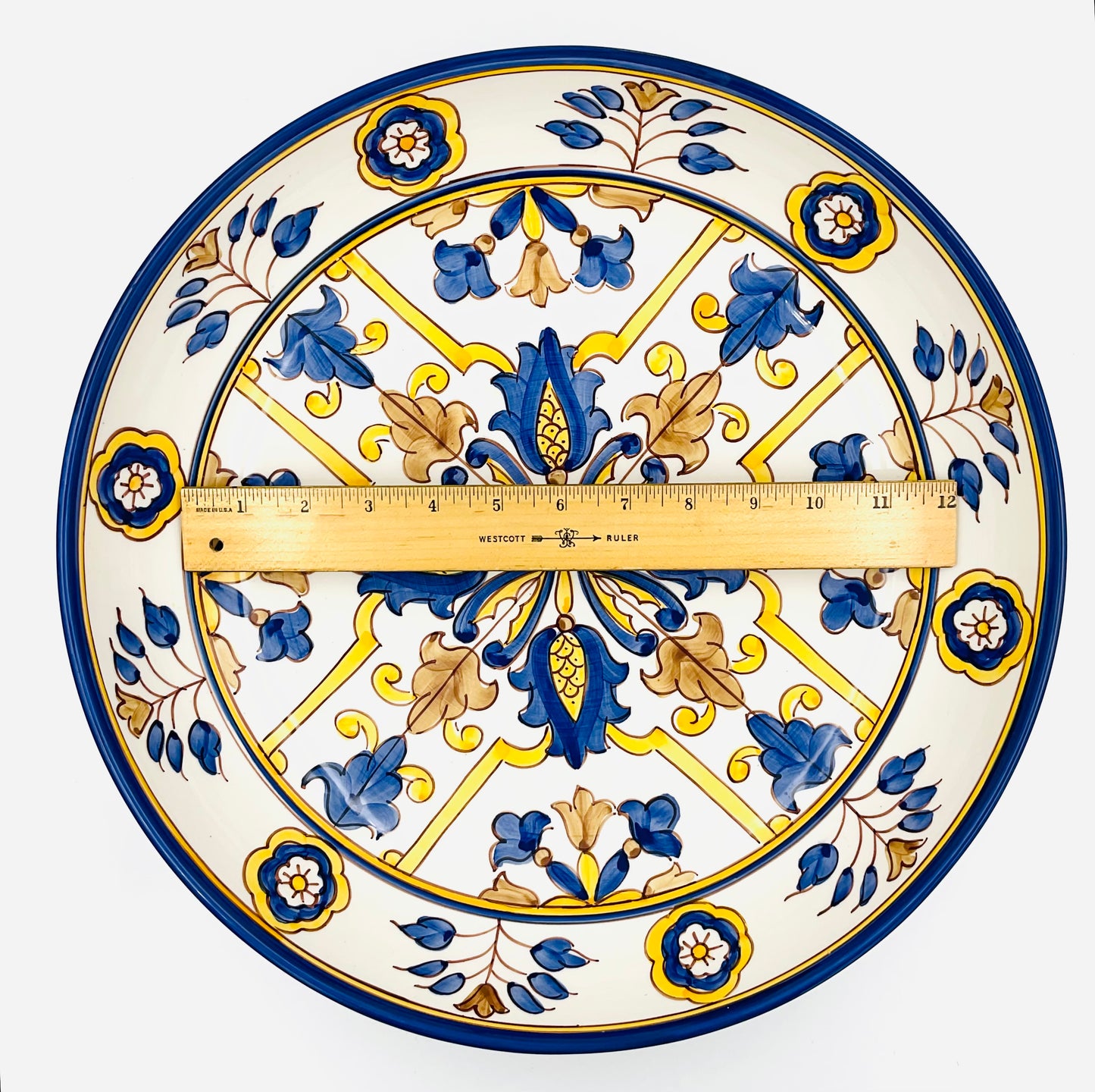 William Sonoma Nazari Hand-Painted Italian Ceramic Serving Bowl