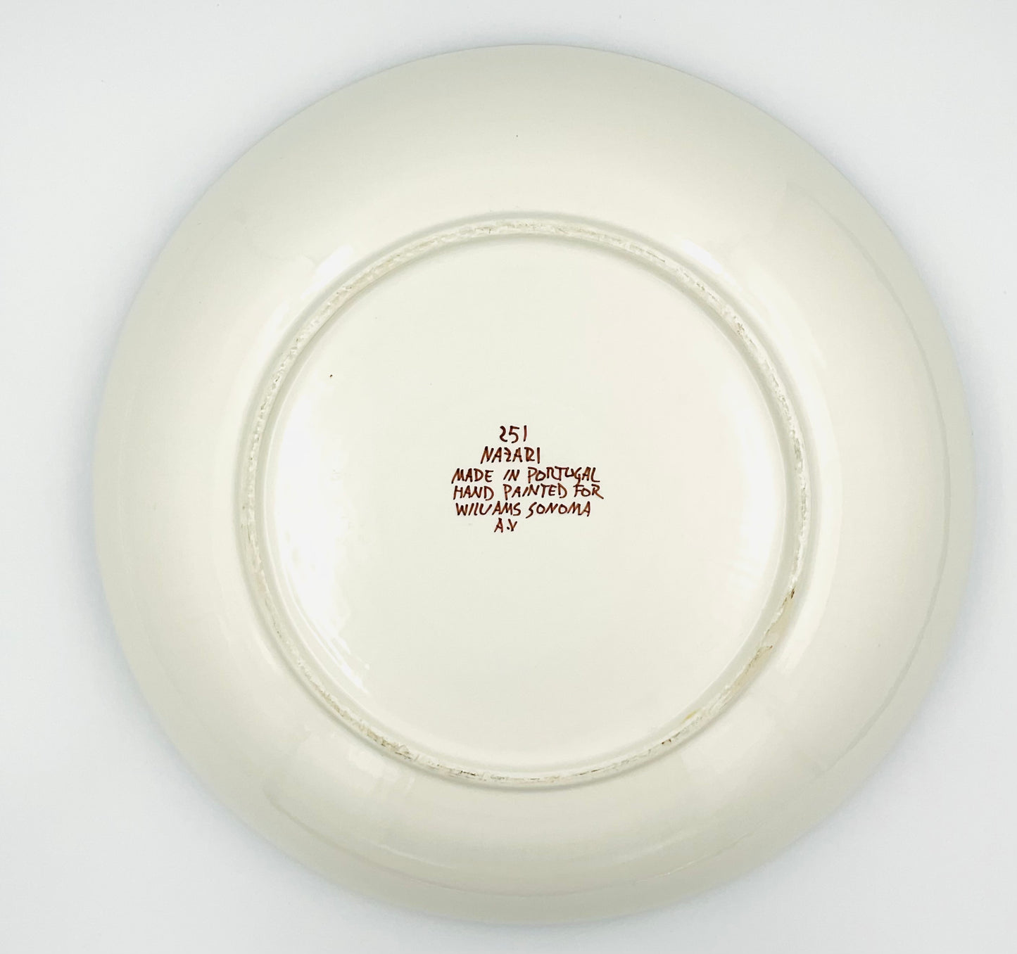 William Sonoma Nazari Hand-Painted Italian Ceramic Serving Bowl