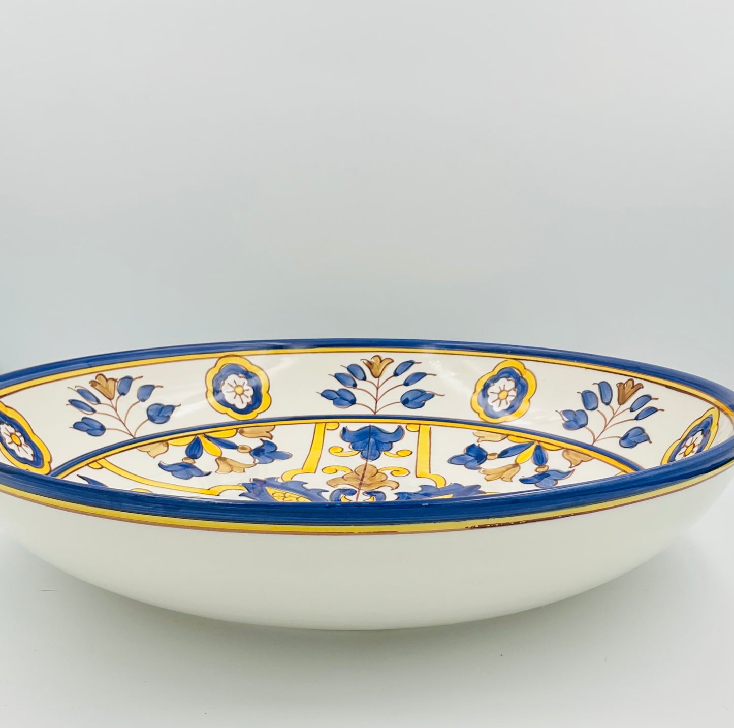 William Sonoma Nazari Hand-Painted Italian Ceramic Serving Bowl