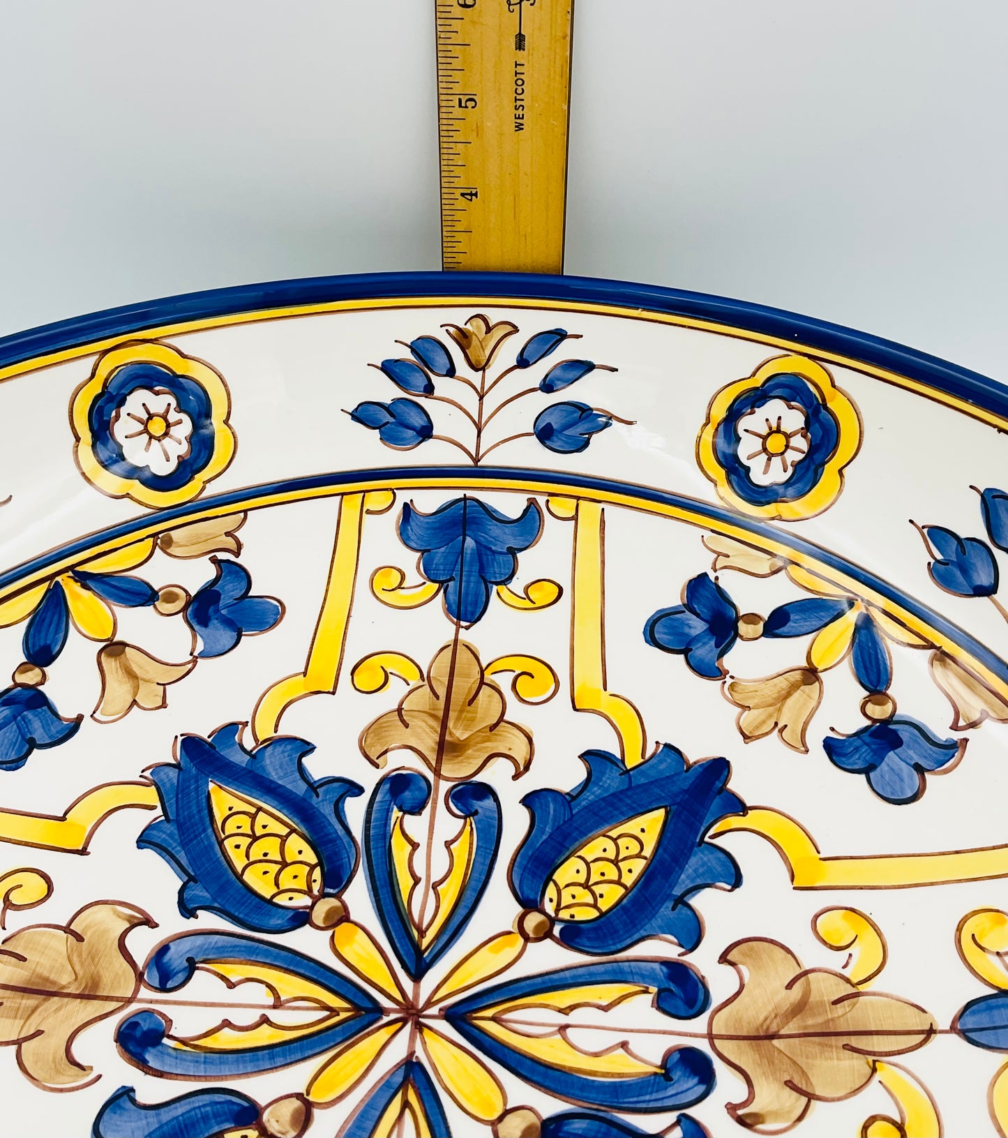 William Sonoma Nazari Hand-Painted Italian Ceramic Serving Bowl