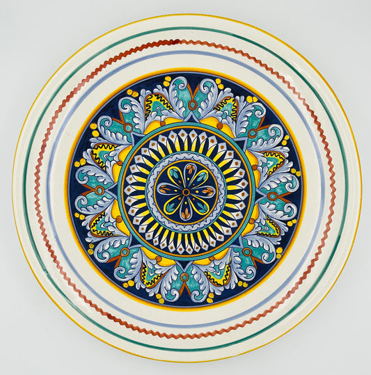 Vintage Ceramica Deruta Hand-Painted Italian Majolica Serving Bowl