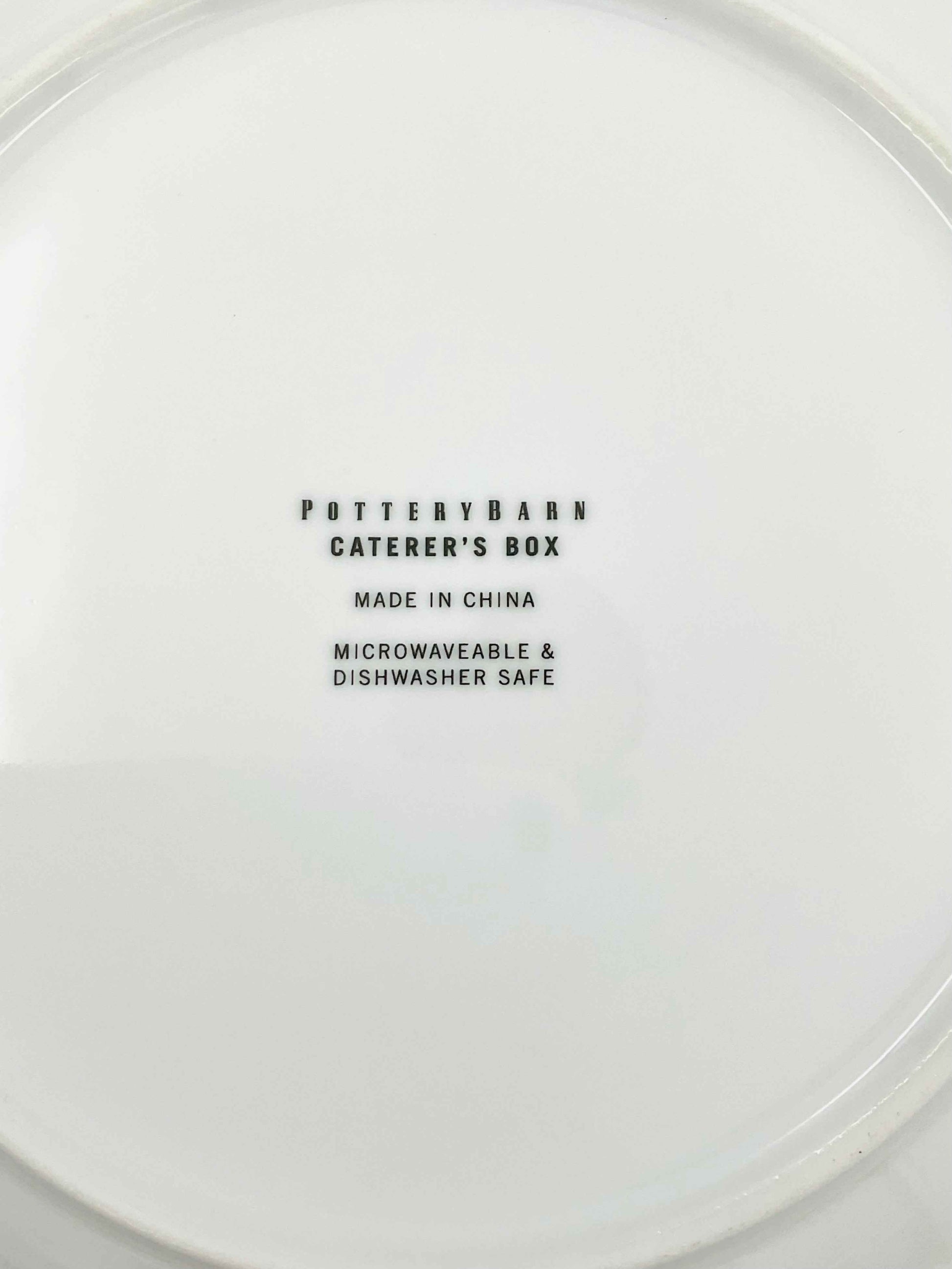 Pottery Barn Caterer's Box White Dinner Plates - Set of 10