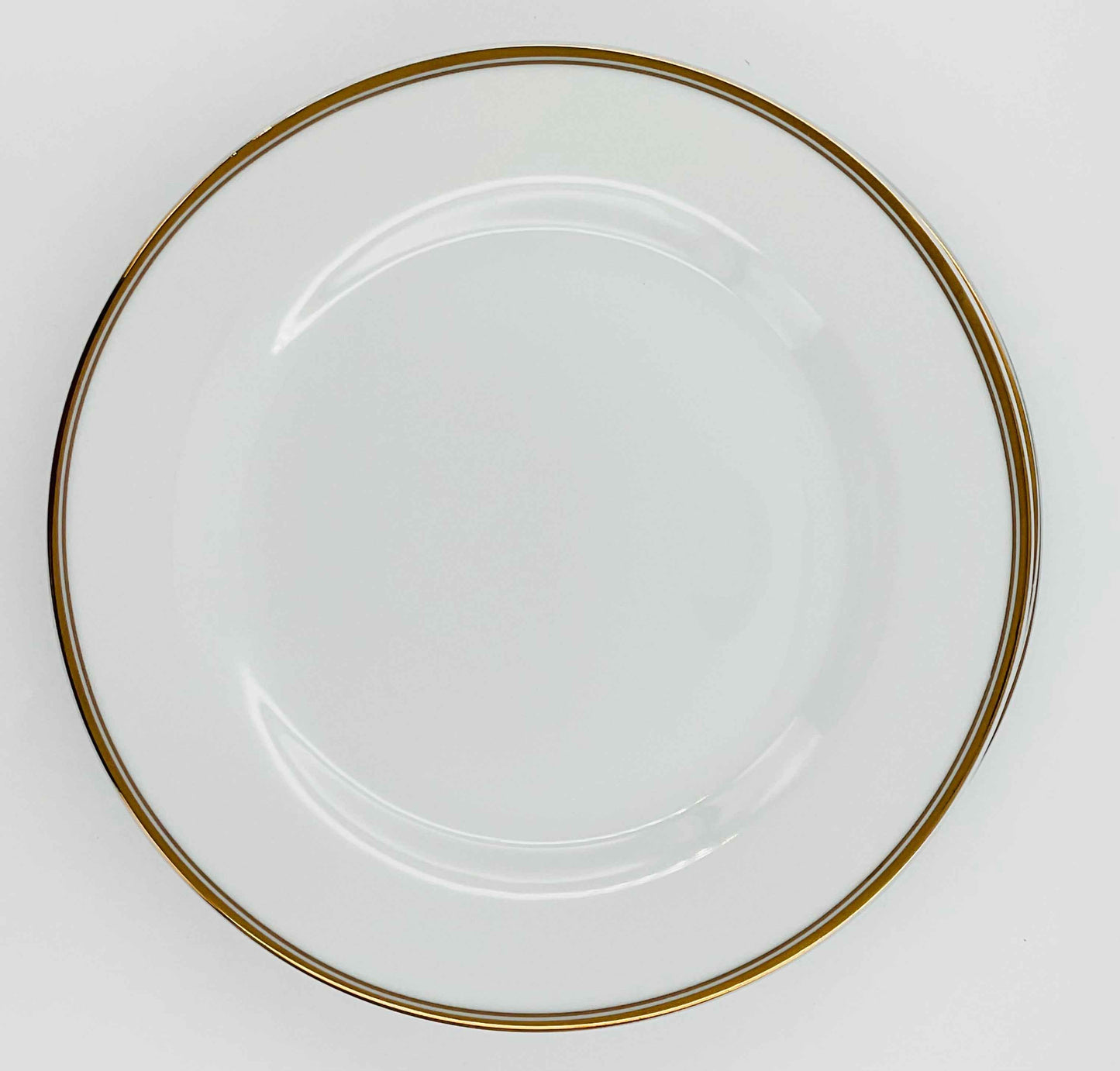 William Sonoma Open Kitchen Dinner Plates With Gold Rim - Set of 4