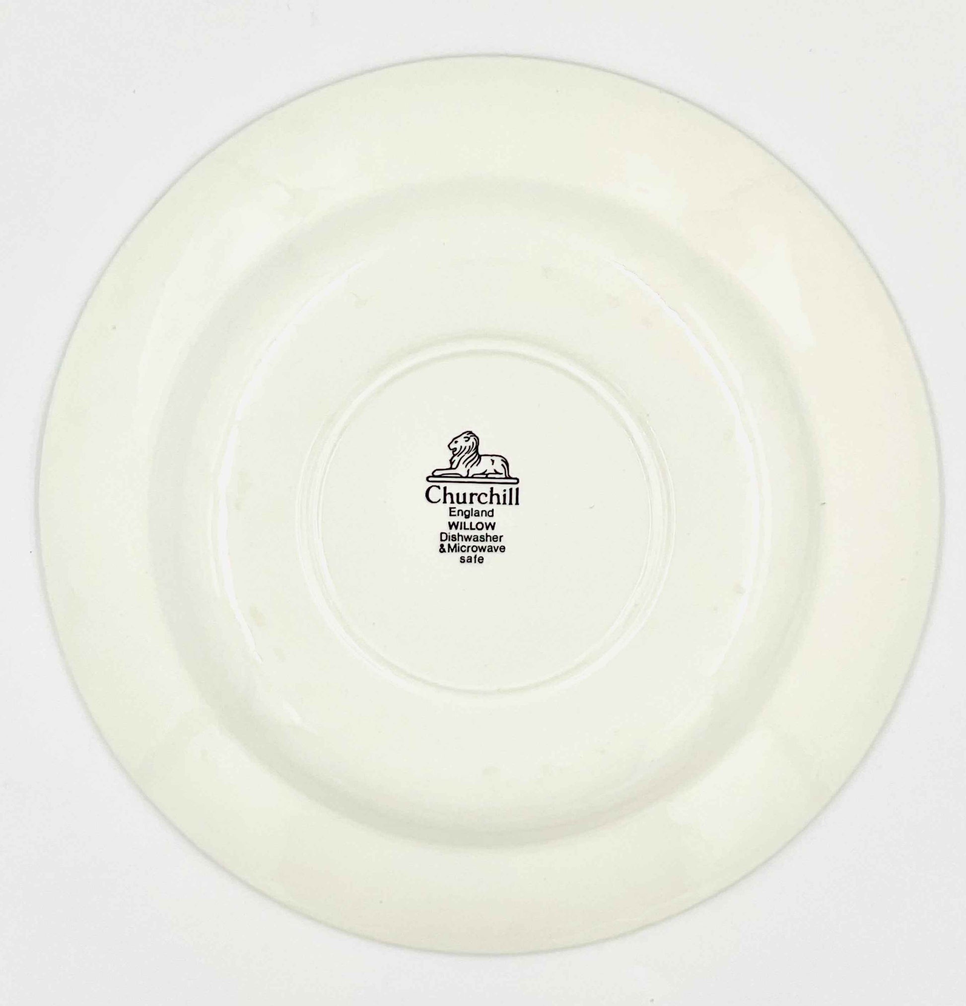 Vintage Churchill Blue Willow Dinner Plate England Transferware