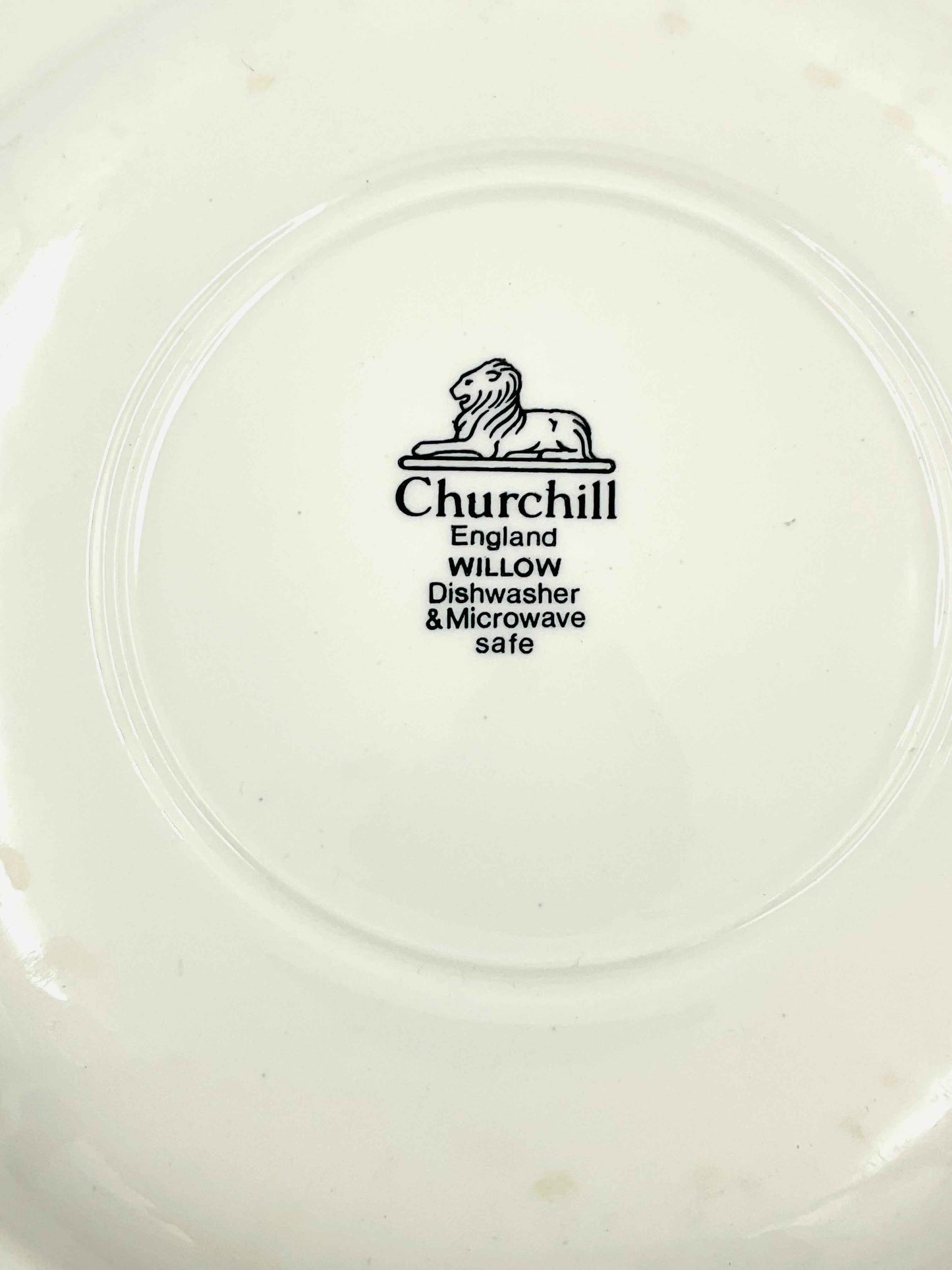 Vintage Churchill Blue Willow Dinner Plate England Transferware