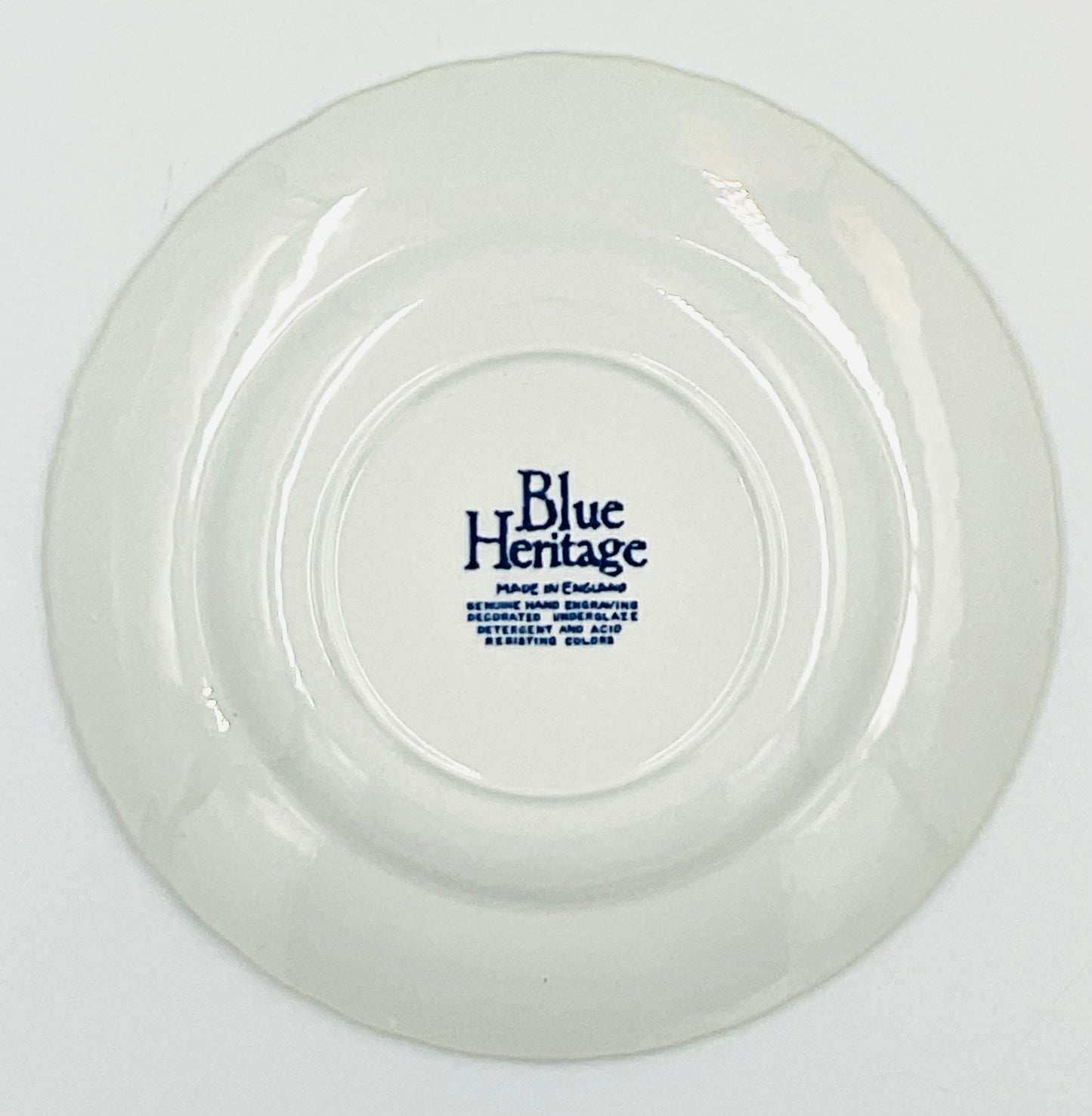 Vintage Enoch Wedgwood Blue Onion Pattern Bread Plates - Set of 5