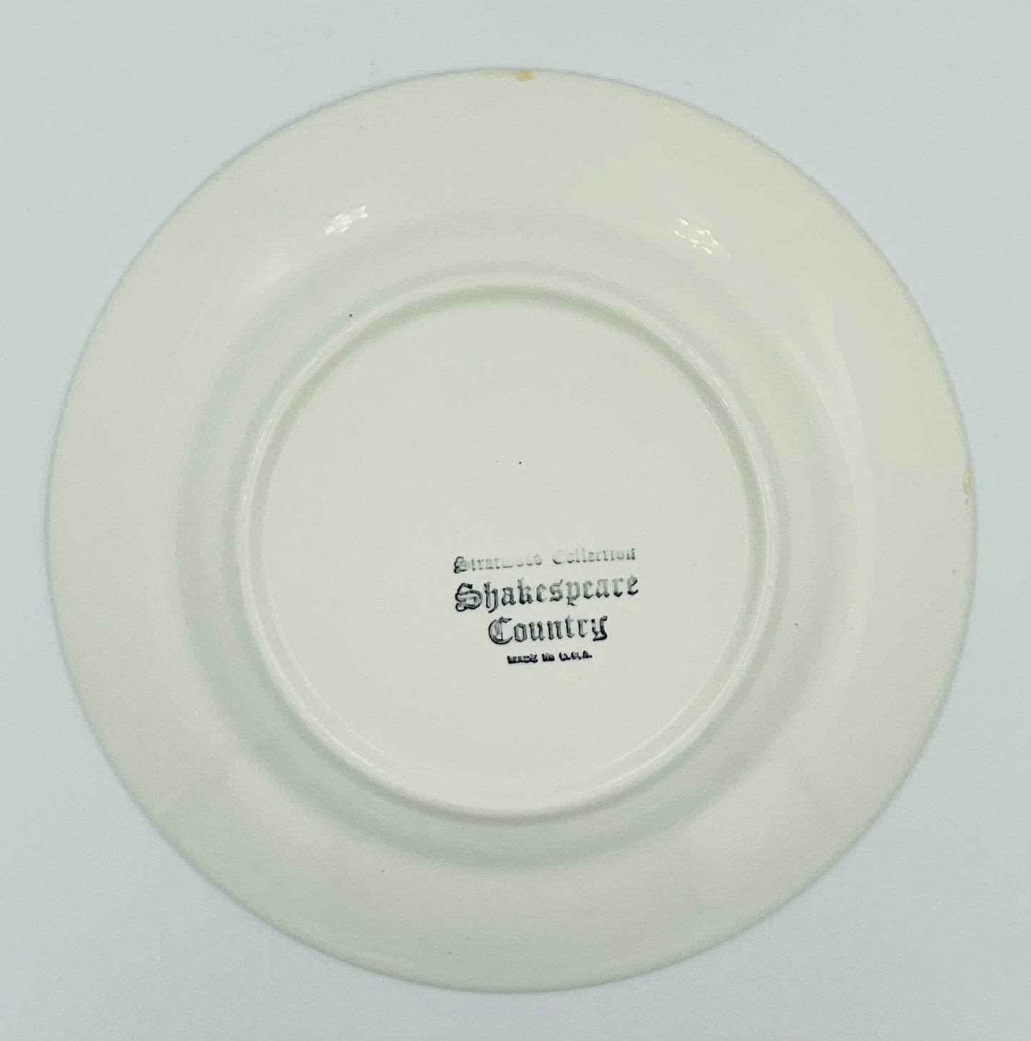 Vintage Homer Laughlin Stratwood Collection Shakespeare Country Dinner Plates - Set of 2