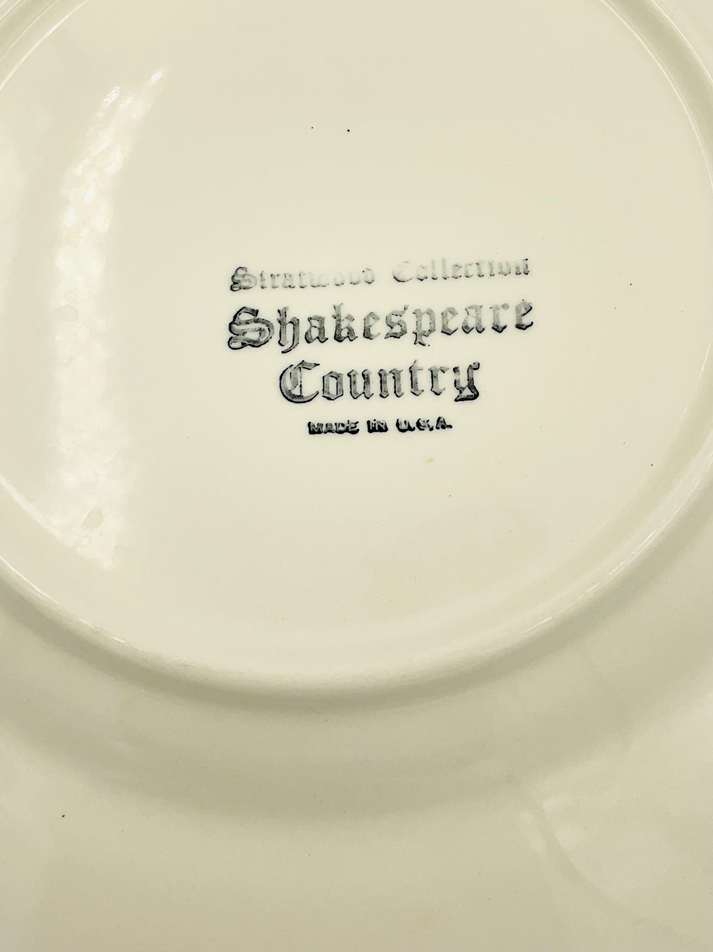 Vintage Homer Laughlin Stratwood Collection Shakespeare Country Dinner Plates - Set of 2