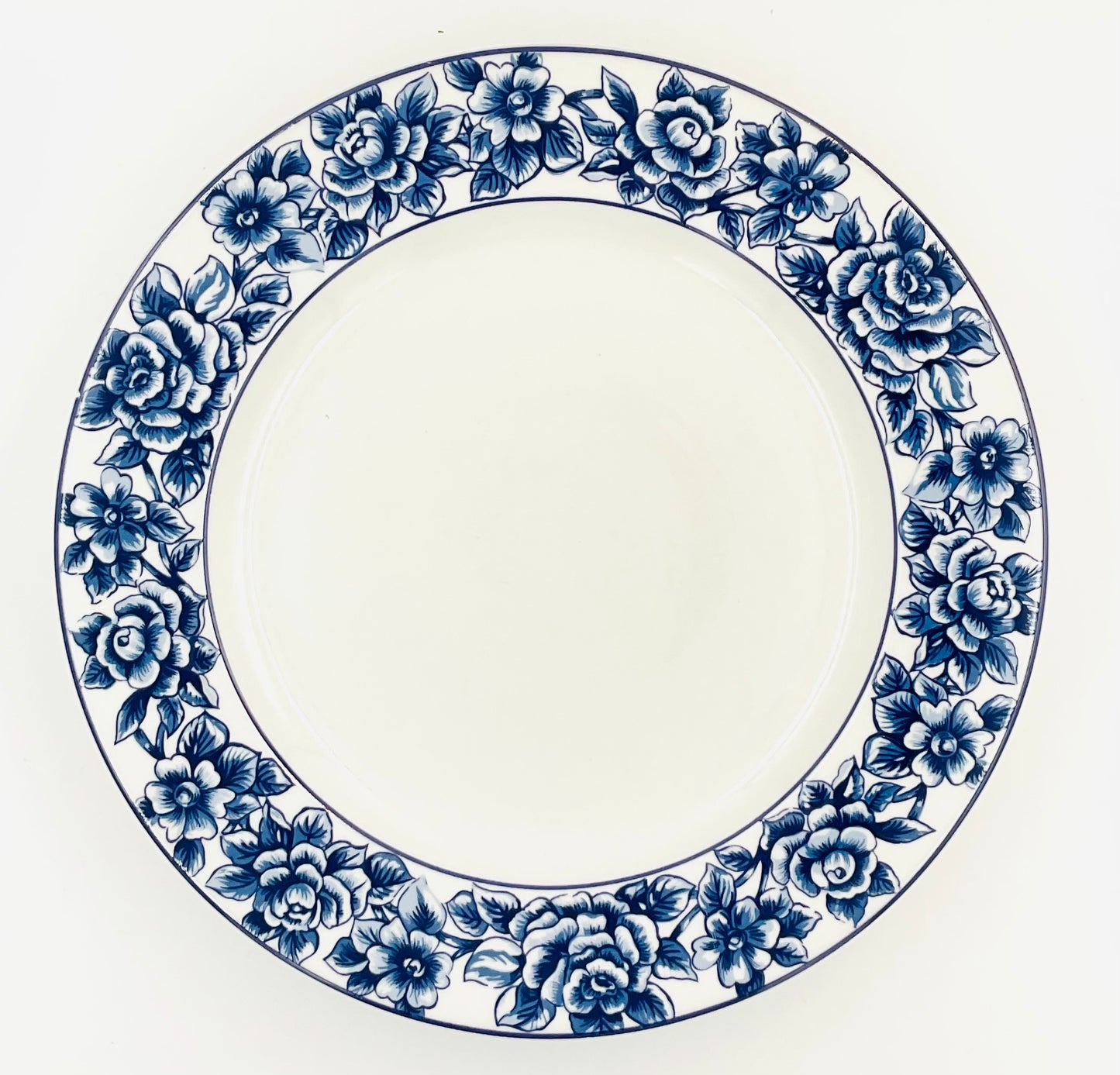 Reed & Barton Winterrose Cobalt Salad Plates - Set of 4